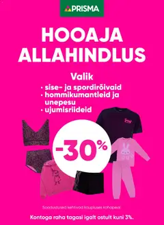 Prisma kliendilehe eelvaade alates 01.01.2026