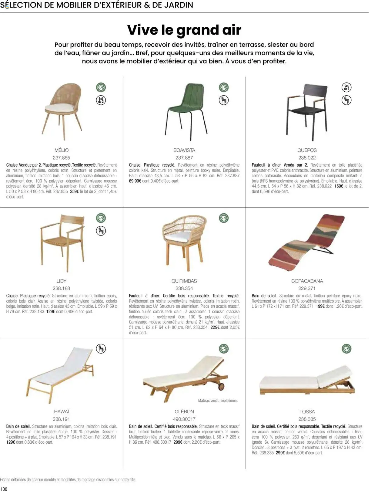 {H1} | Page: 102 | Produits: Tablette, Mousse, Matelas, Fauteuil