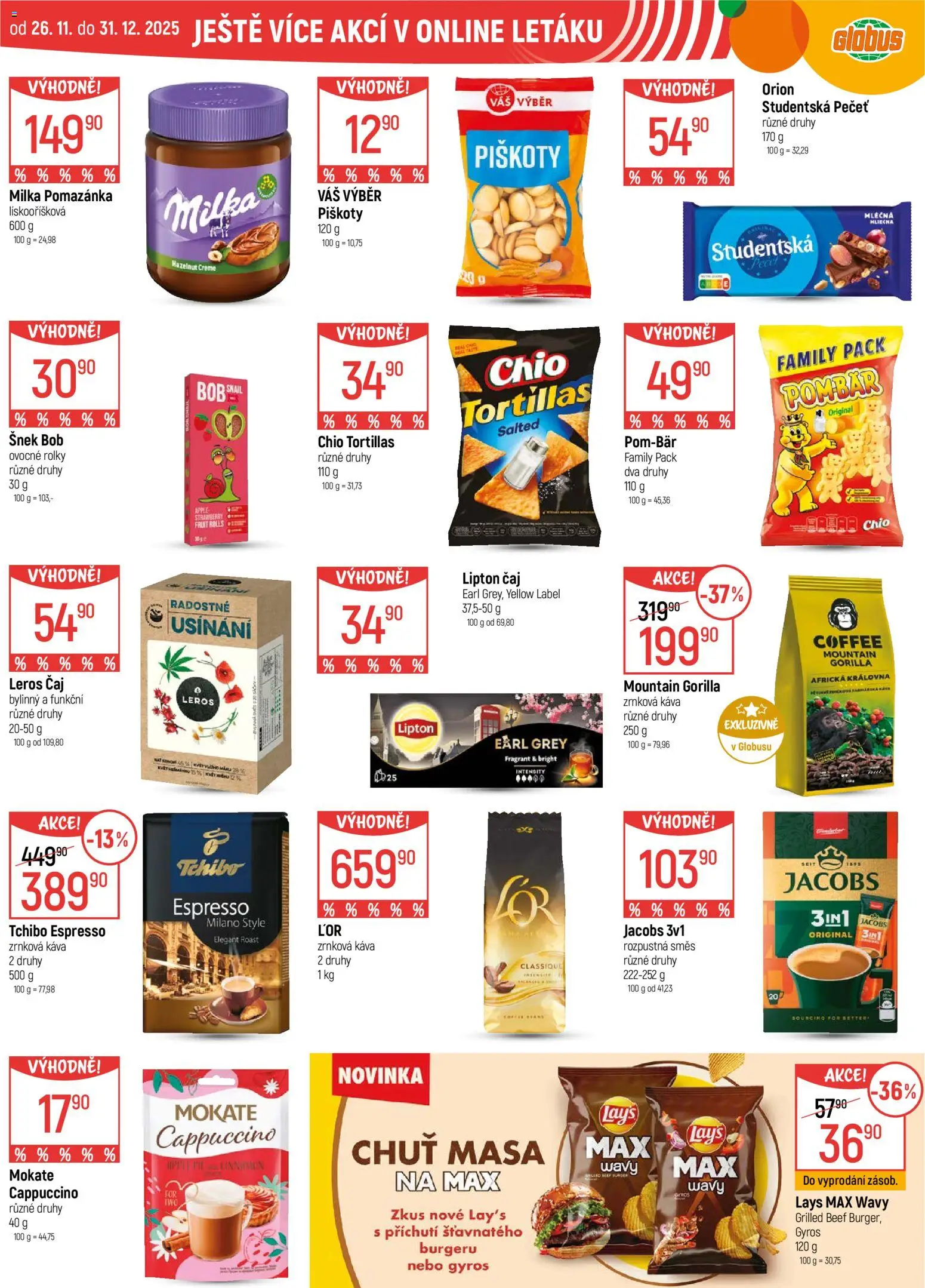 Globus leták - Praha Zličín od 10.12.2025 | Strana: 43 | Produkty: Apple, Studentská pečeť, Jacobs, Cappuccino