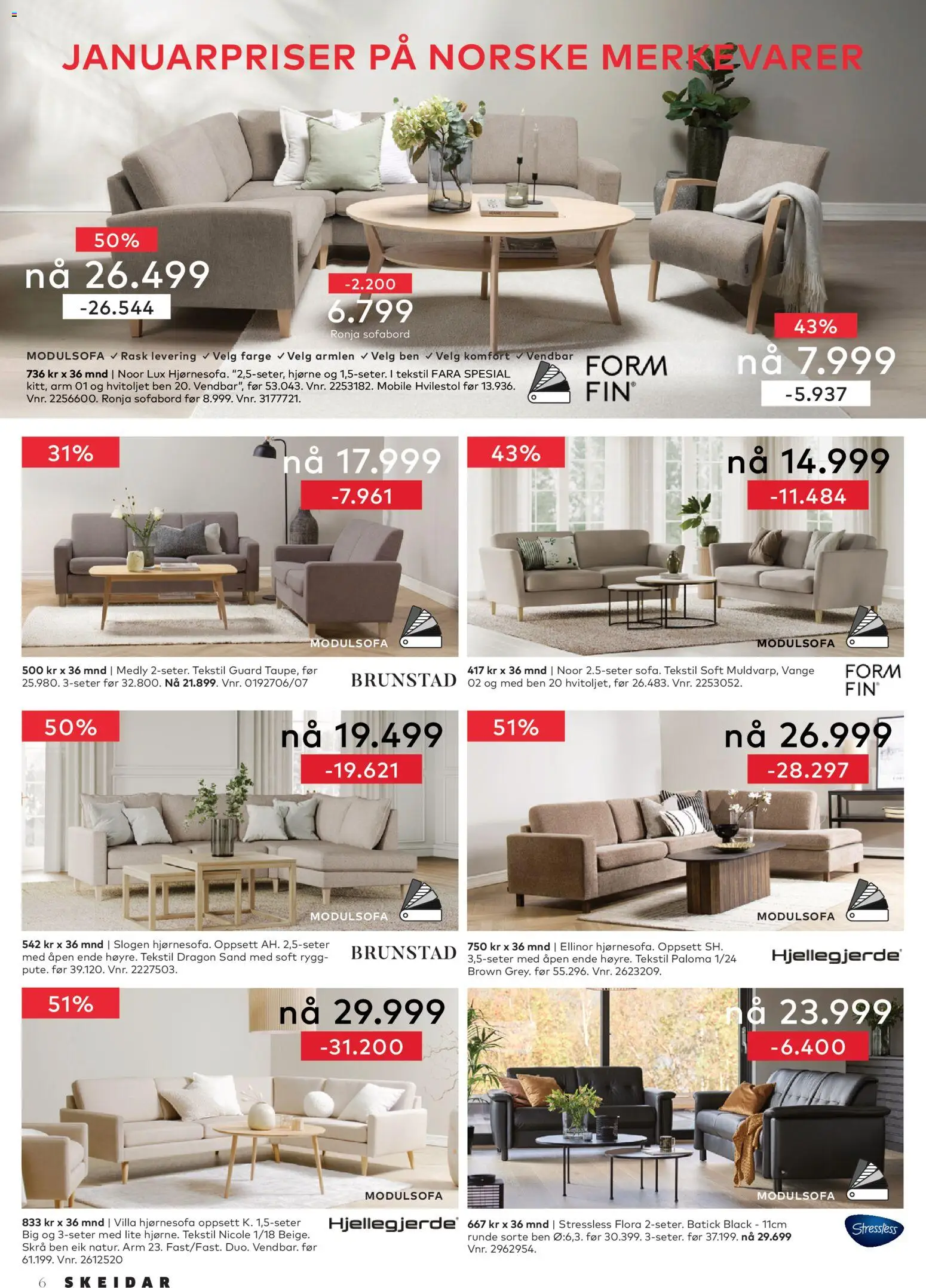 {H1} | Side: 6 | Produkter: Hvilestol