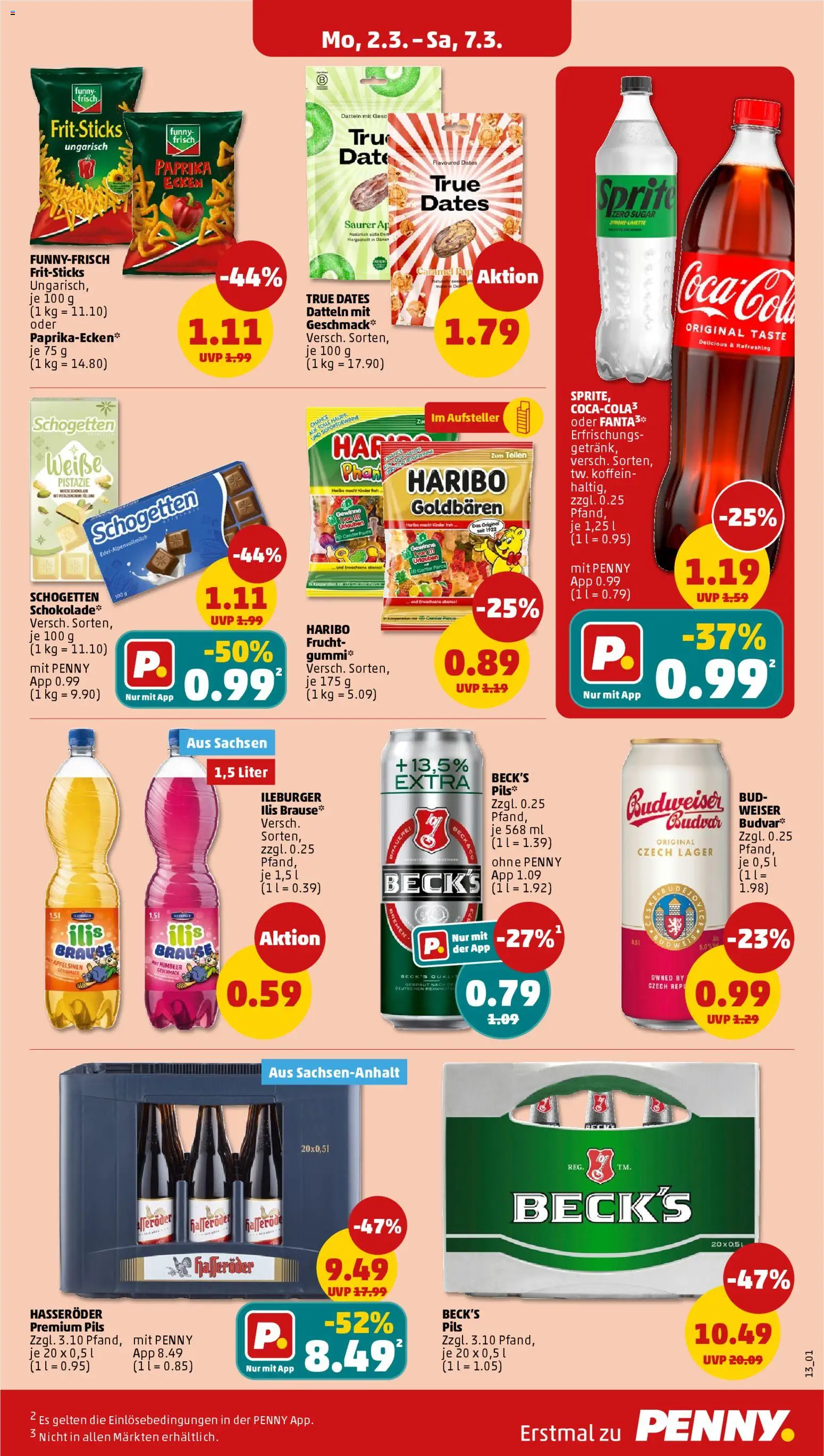 Penny Prospekt 	 – gültig ab 02.03.2026 | Seite: 17 | Produkte: Top, Sprite, Haribo, Budweiser