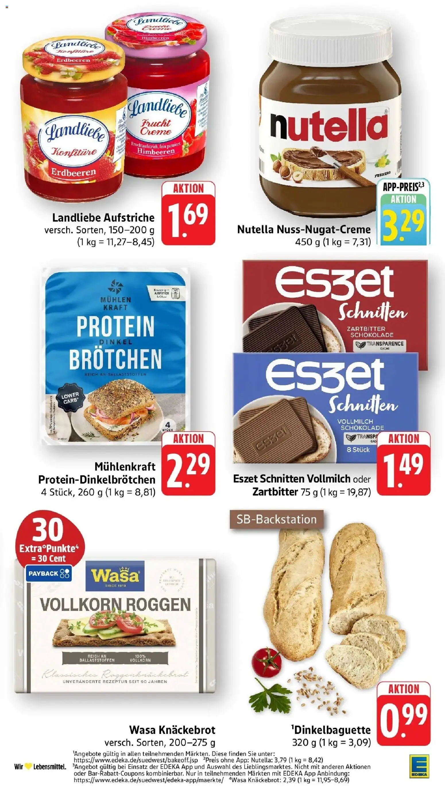 Edeka prospekt Großostheim	 – gültig ab 12.04.2026 | Seite: 27 | Produkte: Himbeeren, Baguette, Wasa knackebrot, Erdbeeren