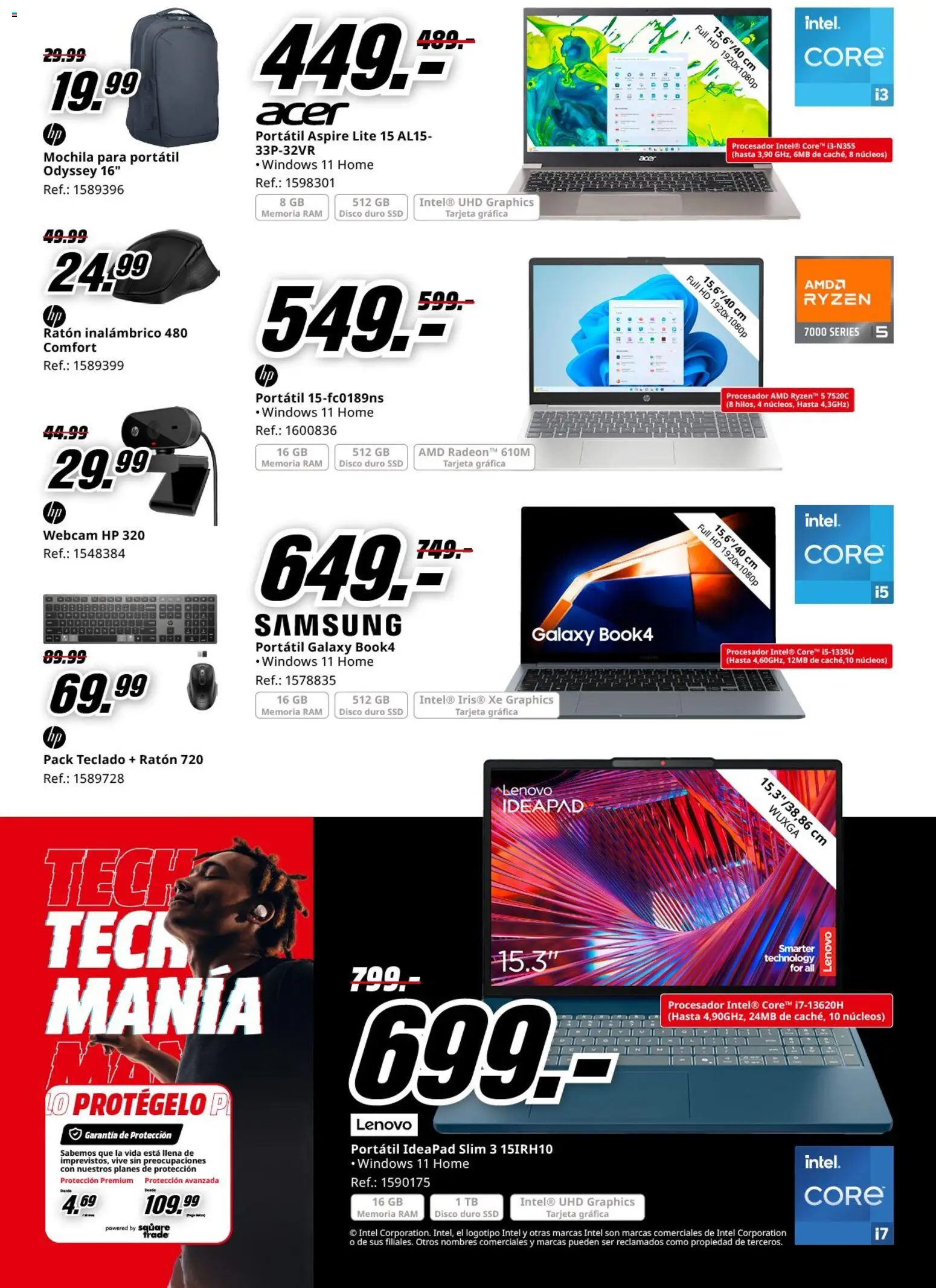 Media Markt folleto │ válido desde el 02.03.2026 | Página: 22 | Productos: Mochila, Ratón inalambrico, Teclado, Disco