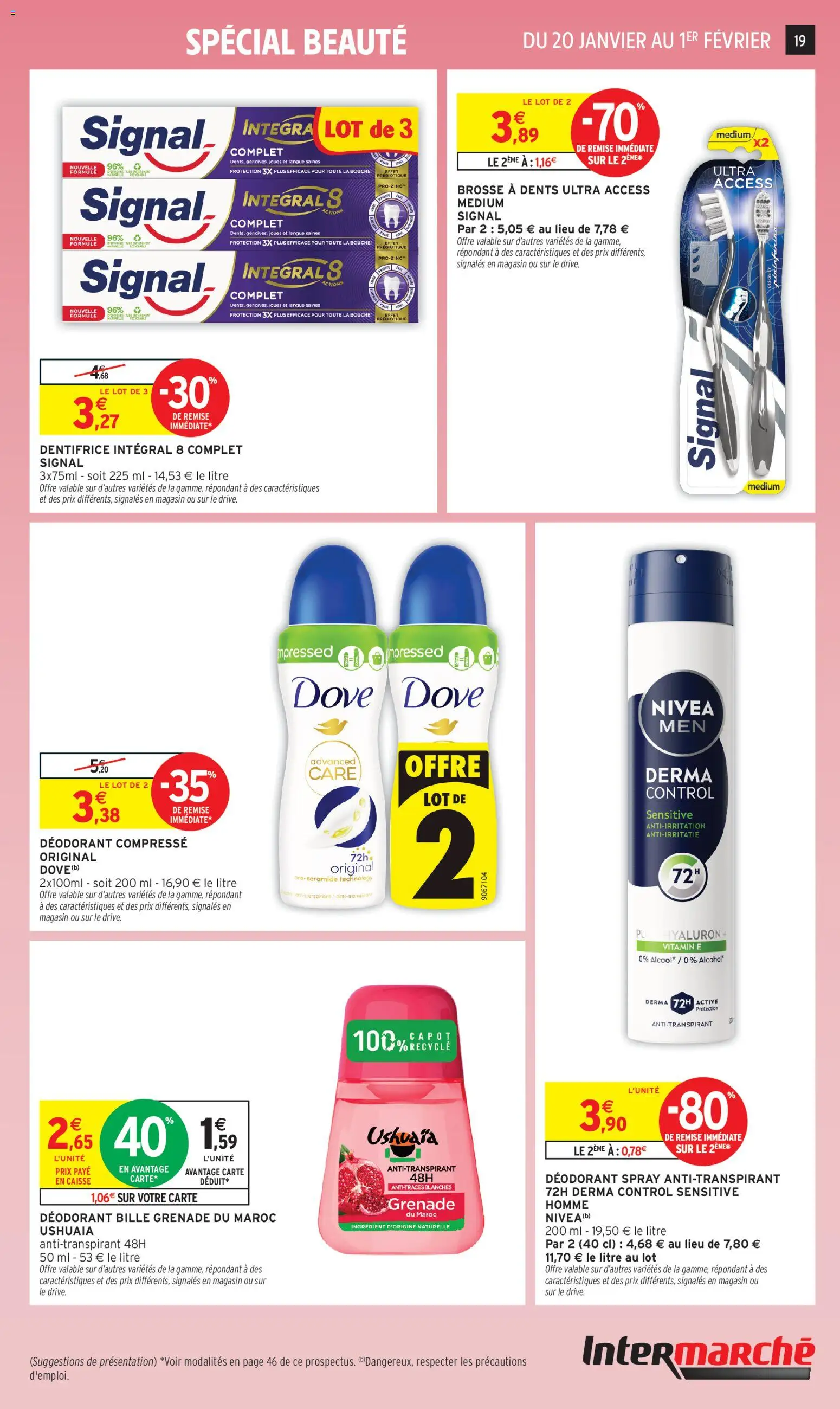 {H1} | Page: 19 | Produits: Brosse, Déodorant, Anti-transpirant, Brosse à dents