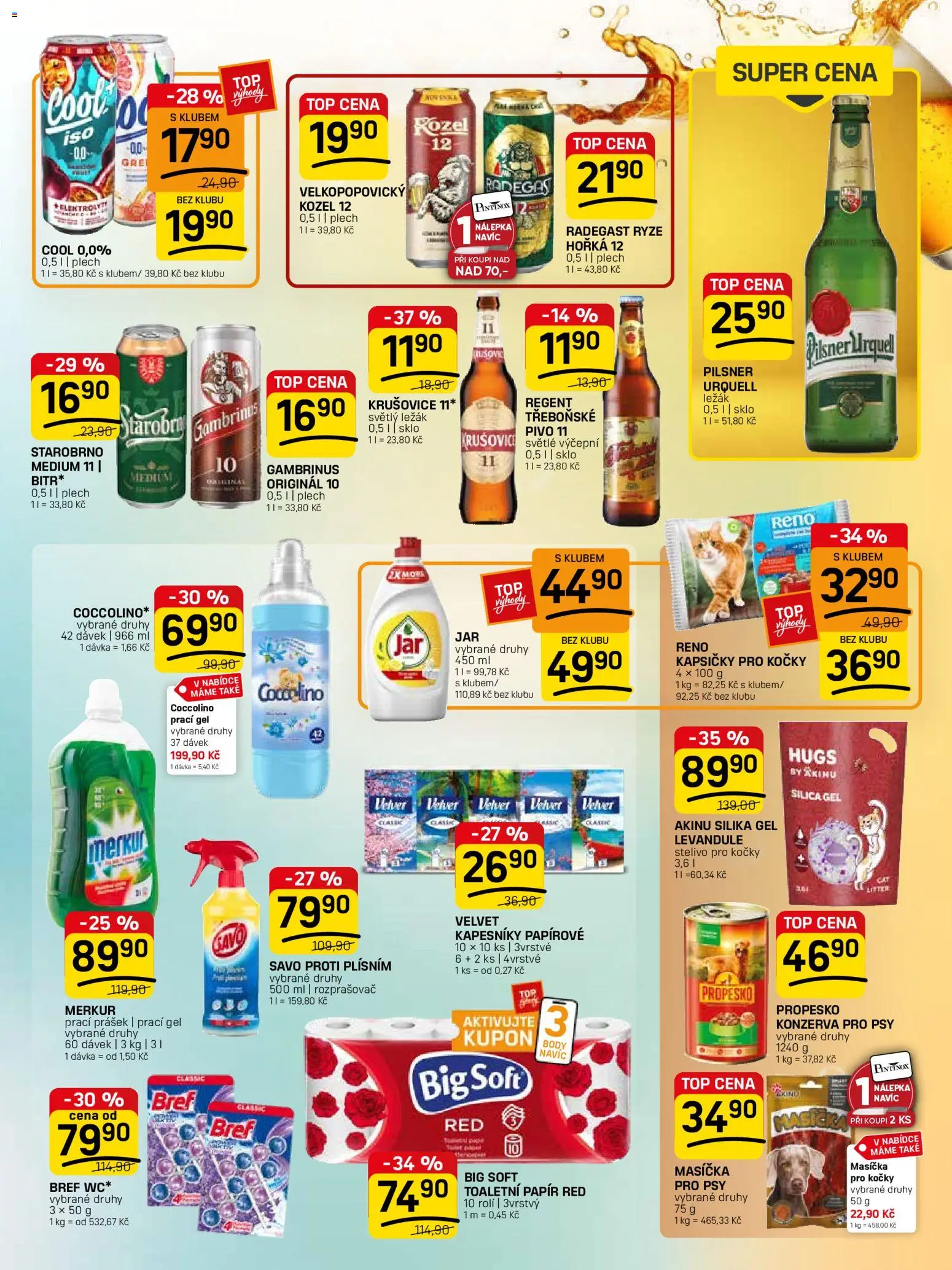 Flop leták - FlopTop od 29.04.2026 | Strana: 11 | Produkty: Prací gel, Toaletní papír, Stelivo, Pilsner Urquell