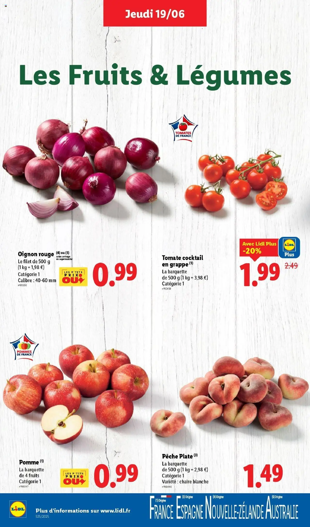  | Page: 4 | Produits: Pêche, Pomme, Pommes, Tomates