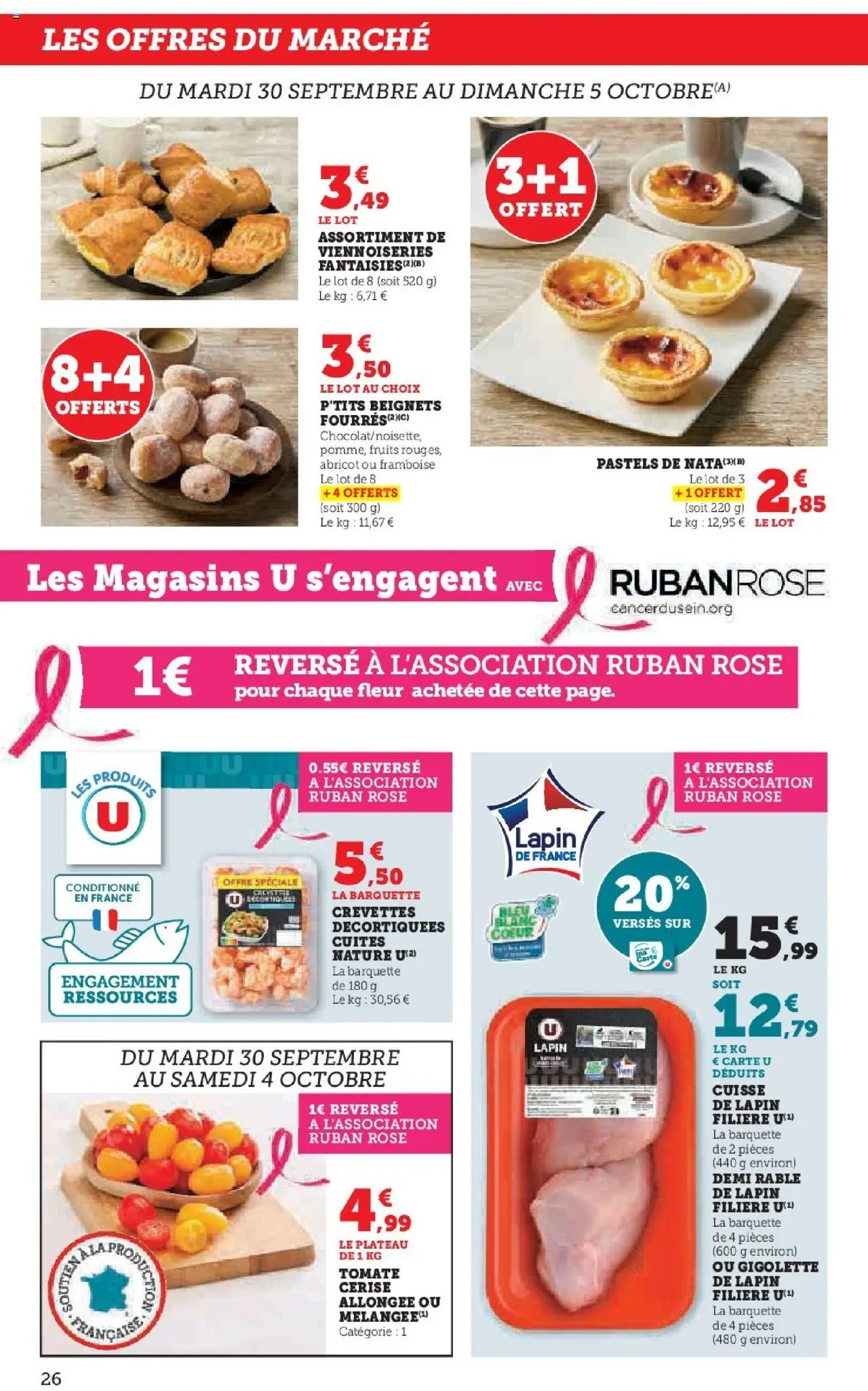 {H1} | Page: 26 | Produits: Abricot, Lapin, Crevettes, Viennoiseries