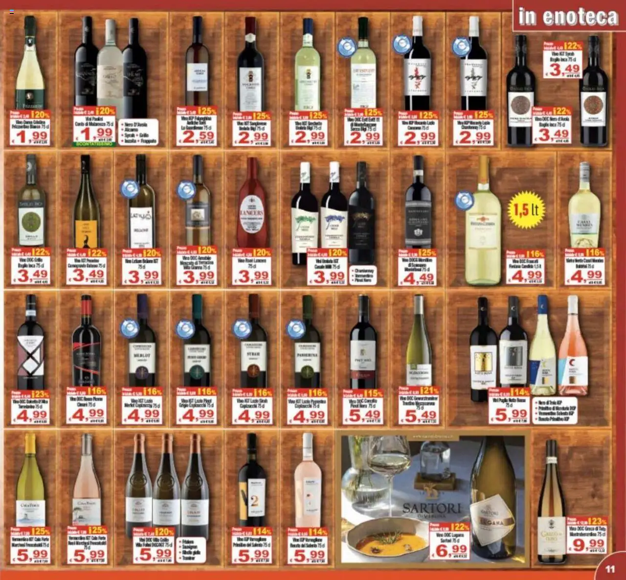 Volantino CTS del 27.08.2025 | Pagina: 11 | Prodotti: Vino, Enoteca