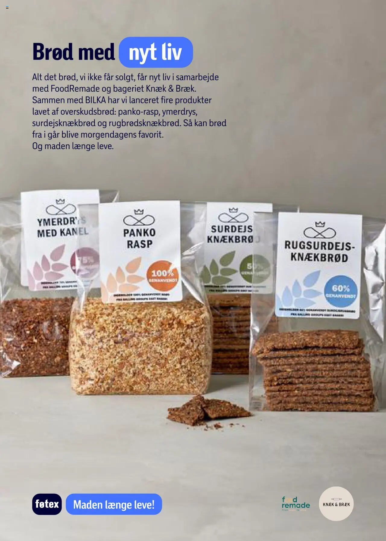 Føtex tilbudsavis – gyldig fra 25.08.2025 | Side: 7 | Produkter: Brød, Rasp, Ymerdrys, Knækbrød