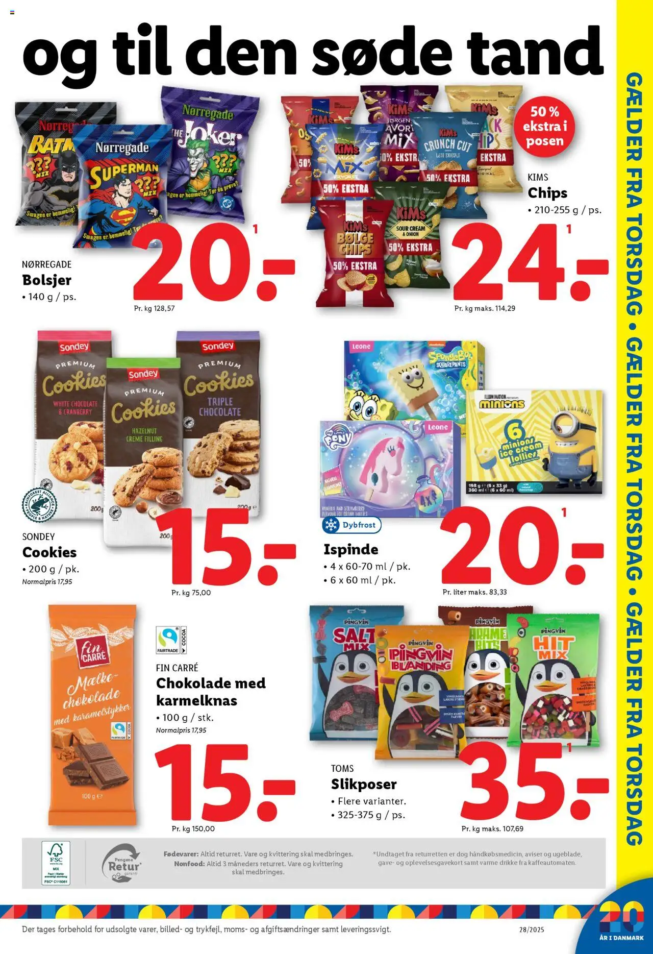 Lidl Tilbudsavis gyldig fra 06.07.2025 | Side: 29 | Produkter: Chokolade, Cookies, Salt, Lakrids