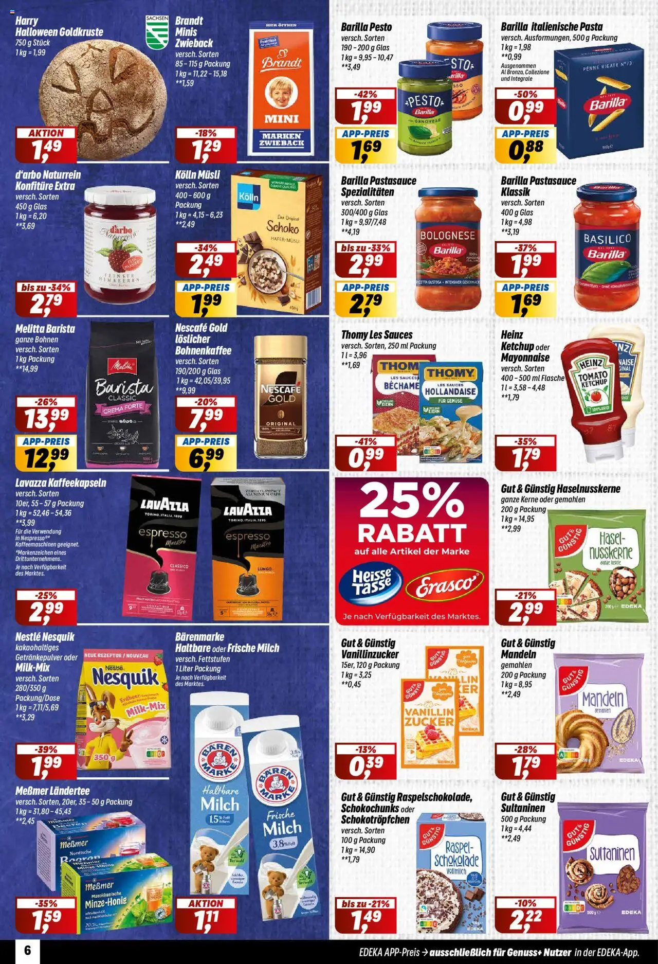 Simmel Prospekt 	 – gültig ab 20.10.2025 | Seite: 6 | Produkte: Thomy les sauces, Gemüse, Mayonnaise, Zucker