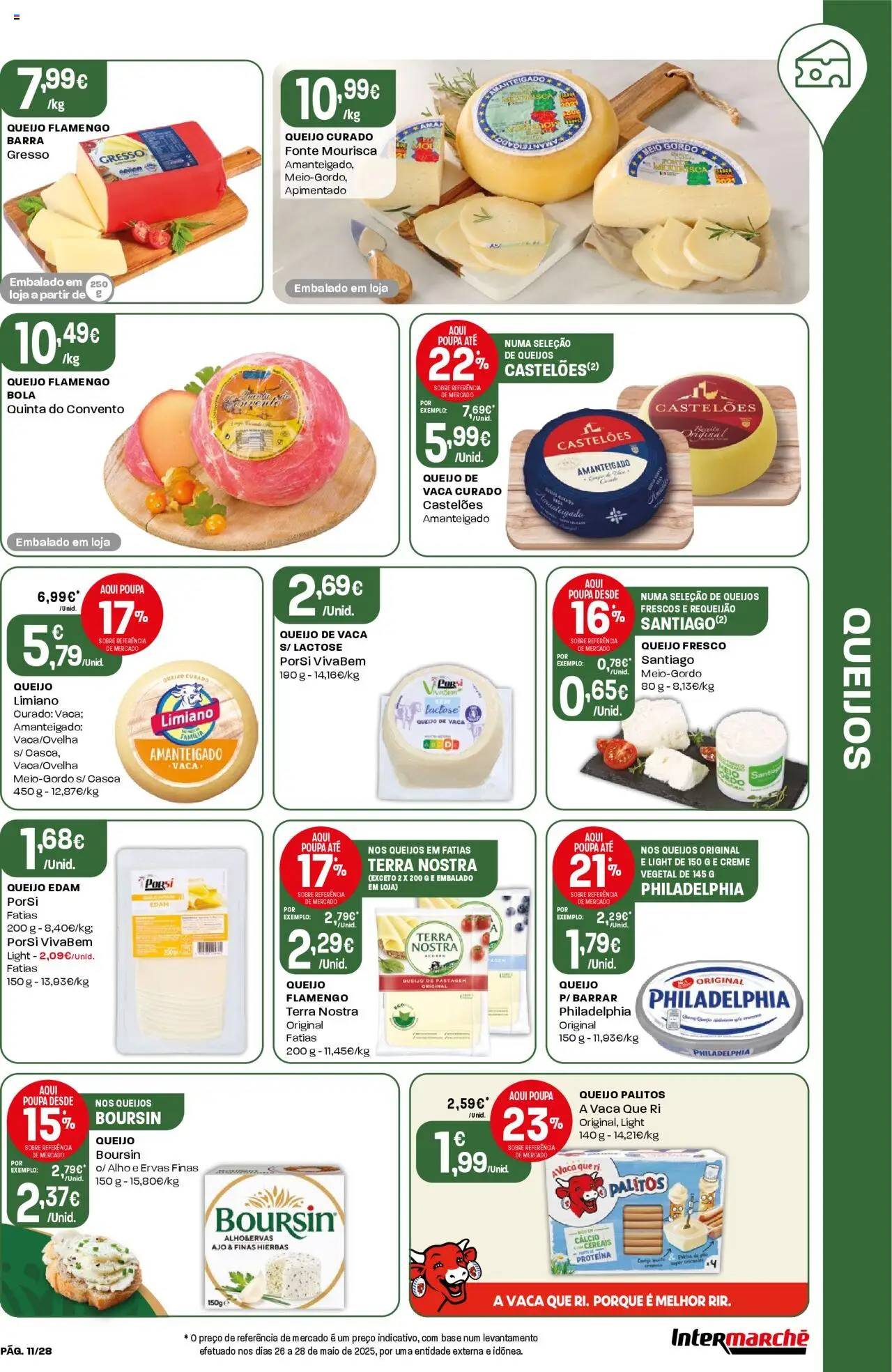 Intermarché folheto │ válido de 03.07.2025 | Página: 11 | Produtos: Queijo, Requeijão, Cereais, Proteina