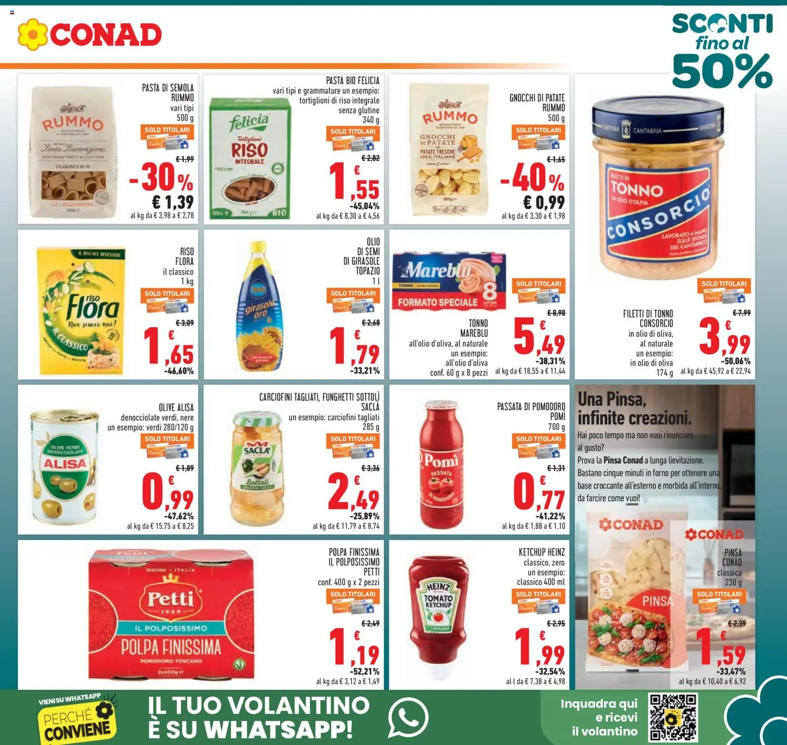 Volantino Conad del 11.03.2026 | Pagina: 3 | Prodotti: Riso, Patate, Gnocchi, Olio di Oliva