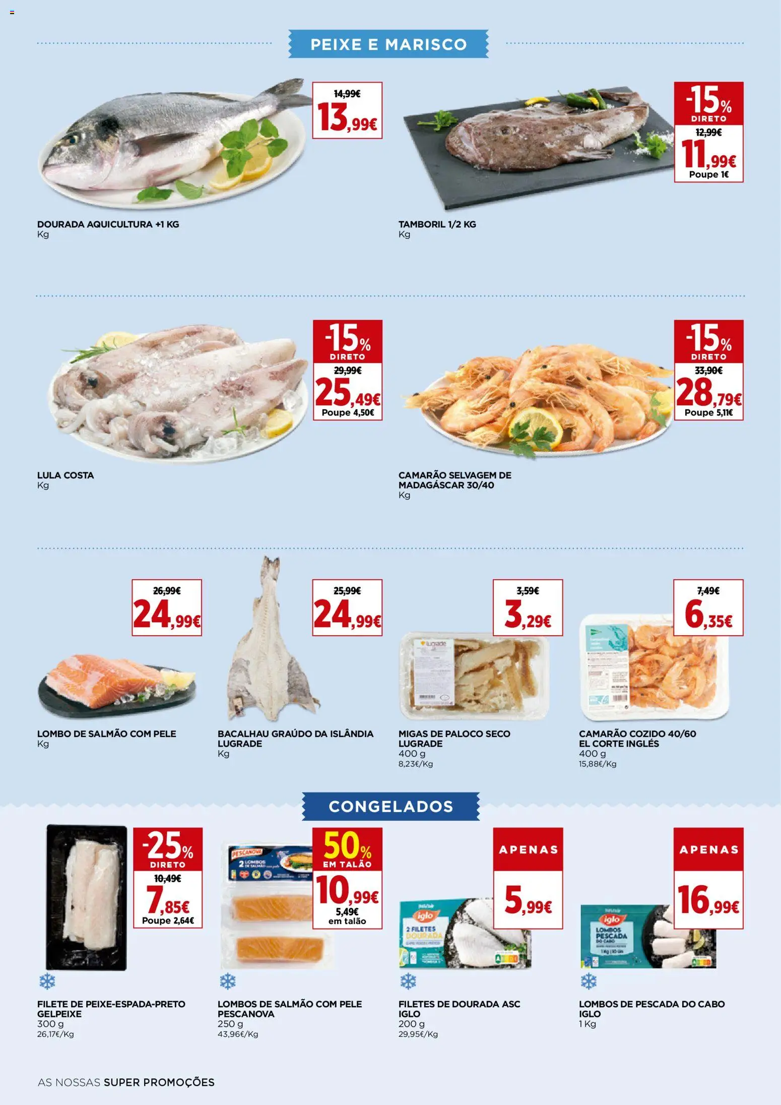 El Corte Ingles folheto │ válido de 31.10.2025 | Página: 6 | Produtos: Dourada, Cabo, Pescada, Camarão