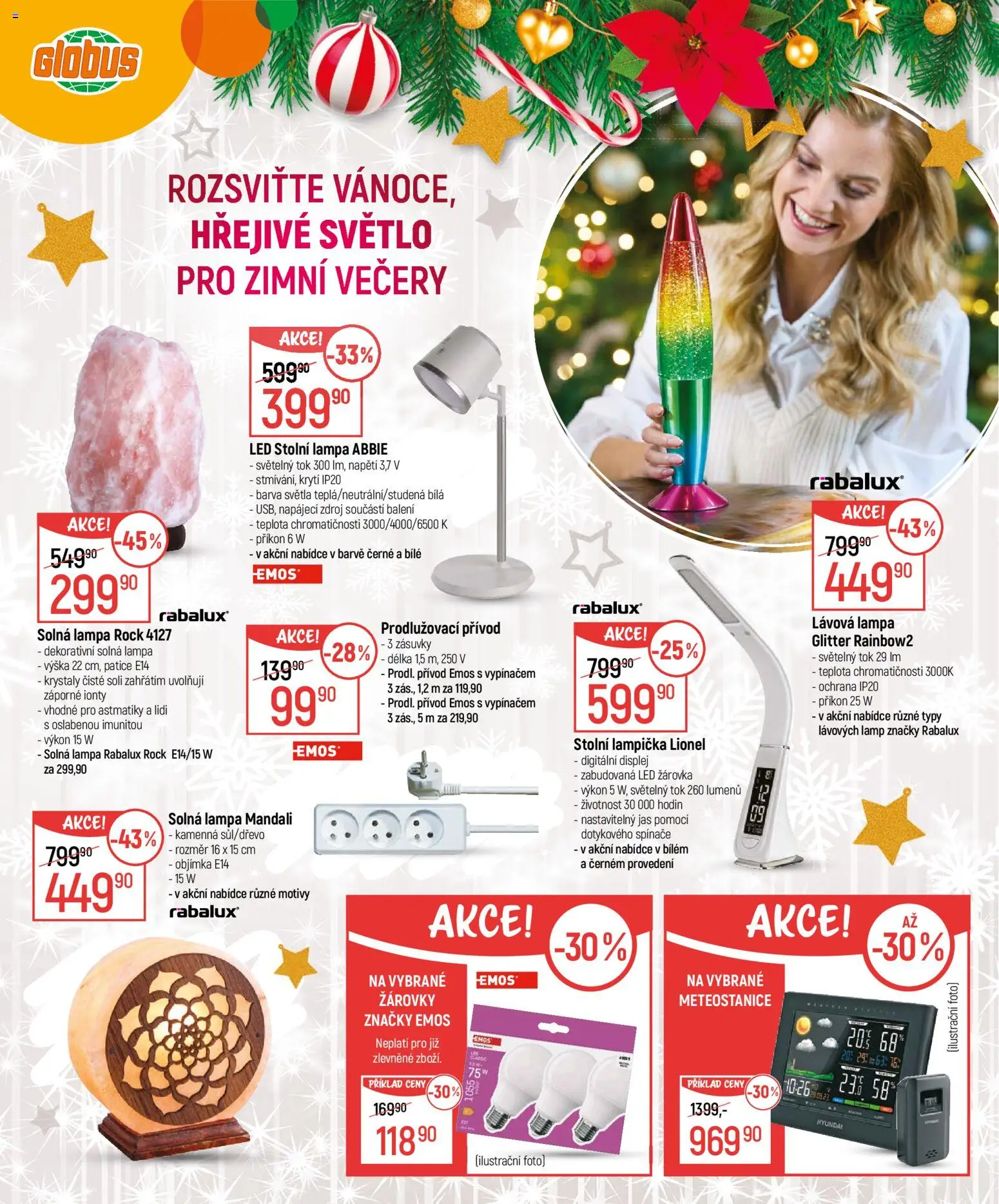 Globus leták - Praha-Štěrboholy  od 26.11.2025 | Strana: 10 | Produkty: Lampička, Meteostanice, Lampa, LED