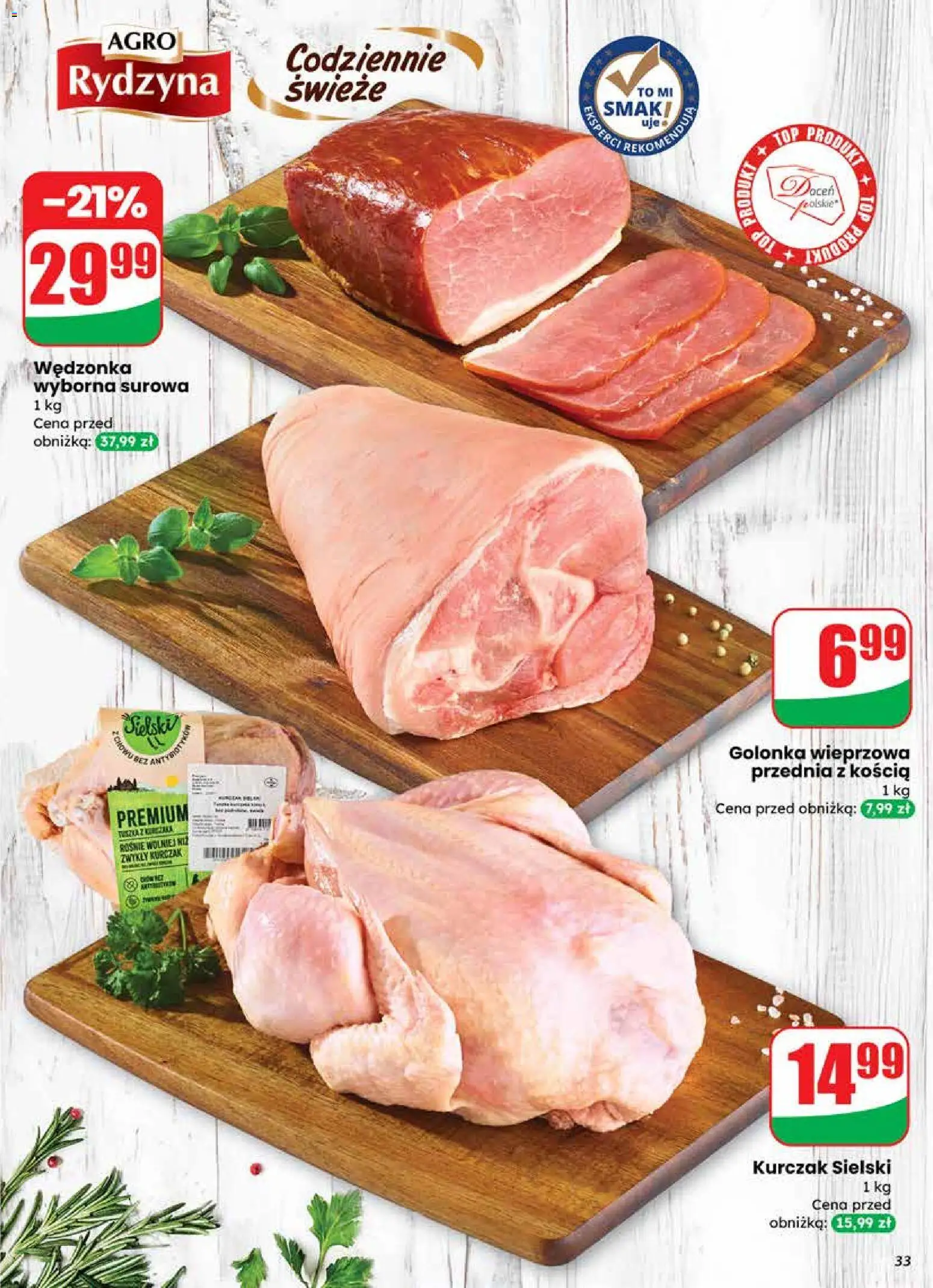 Dino Gazetka od 19.11.2025 | Strona: 33 | Produkty: Top, Kurczak, Golonka wieprzowa