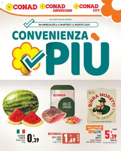 Anteprima del volantino Conad Convenienza Più Lazio catalogo valido a partire dal 06.08.2025