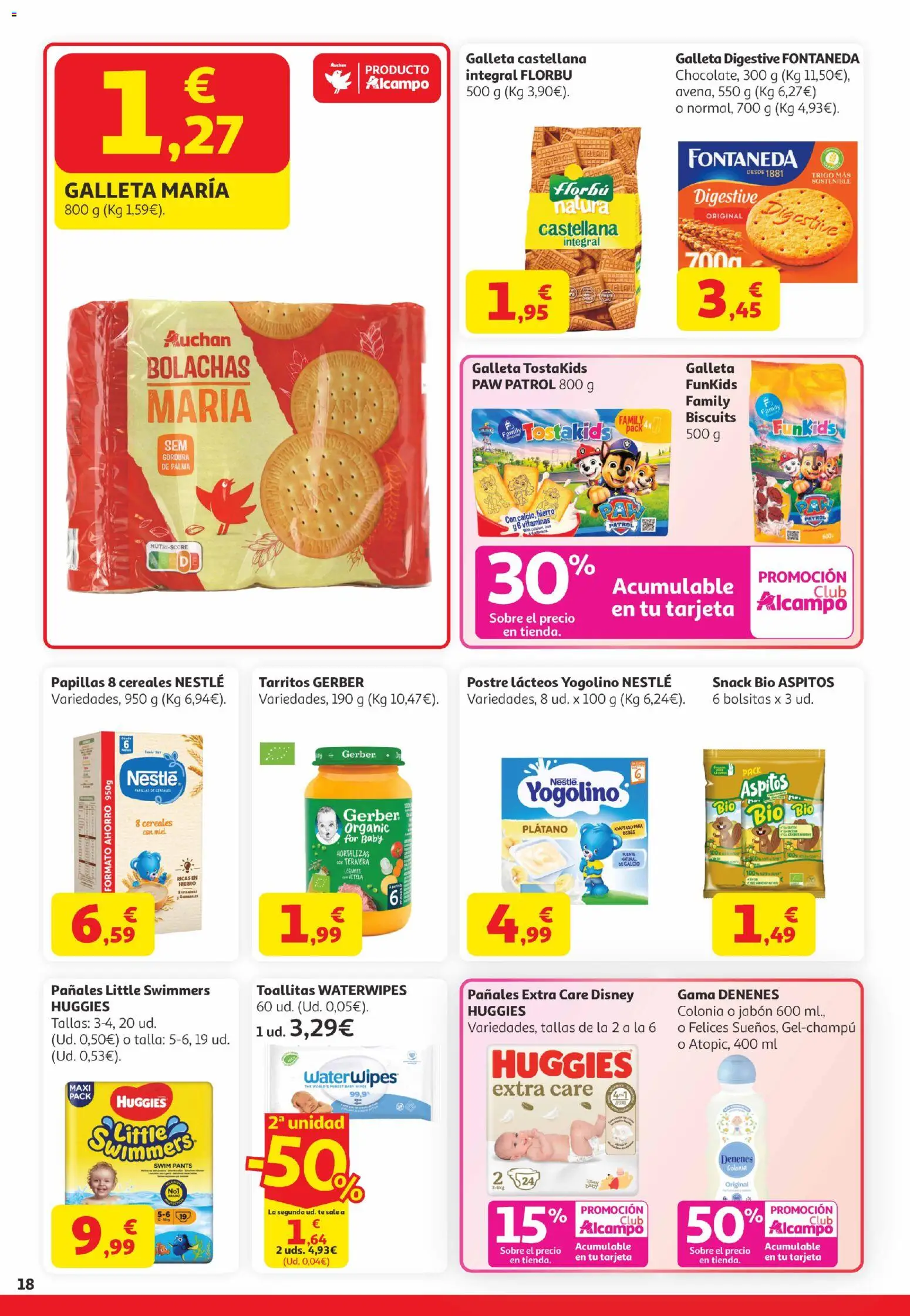 Alcampo Canarias │ válido desde el 21.04.2026 | Página: 18 | Productos: Colonia, Ψηφιακή κάμερα, Jabón, Té