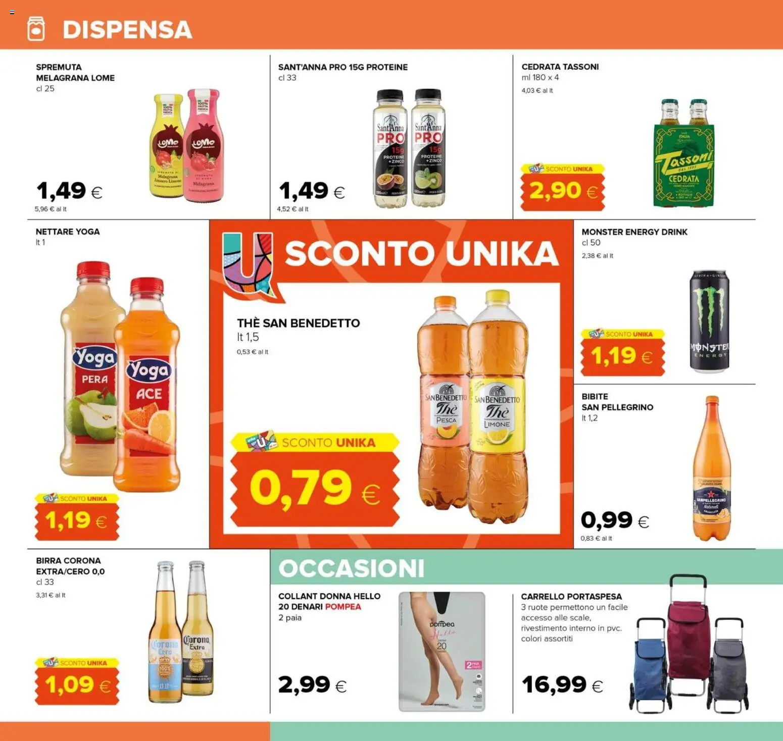 Volantino Tigre del 23.10.2025 | Pagina: 18 | Prodotti: Pesca, Carrello, The, Bibite