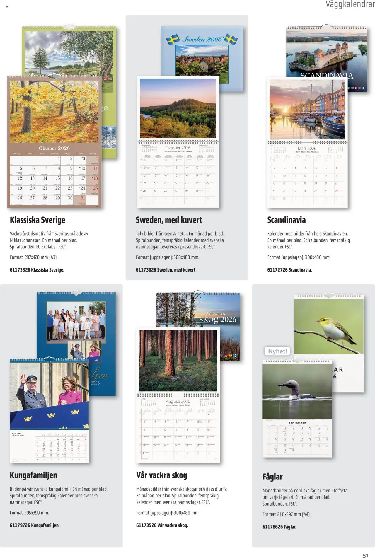 Office Depot reklamblad aktuell från 08.09.2025 | Sida: 51 | Produkter: Kuvert, Kalender