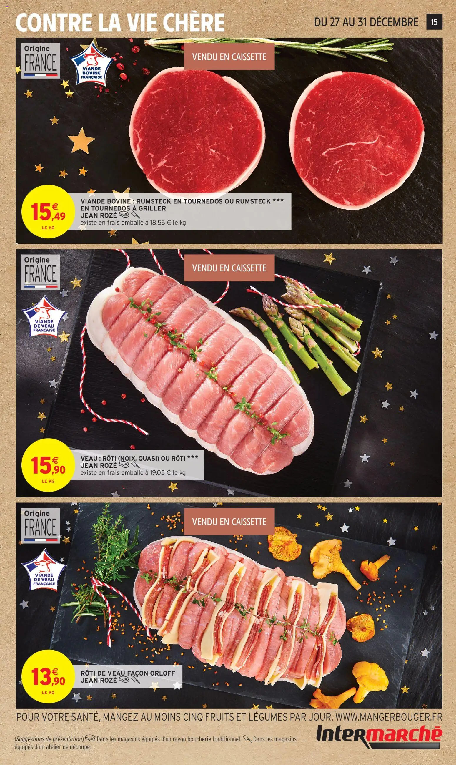 {H1} | Page: 15 | Produits: Rôti de veau, Viande, Rumsteck, Viande bovine