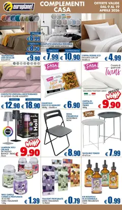 Anteprima del volantino Europlanet Casa volantino valido a partire dal 09.04.2026 | Pagina: 13 | Prodotti: Olio, Lavanda, Tavolo, Guanciale