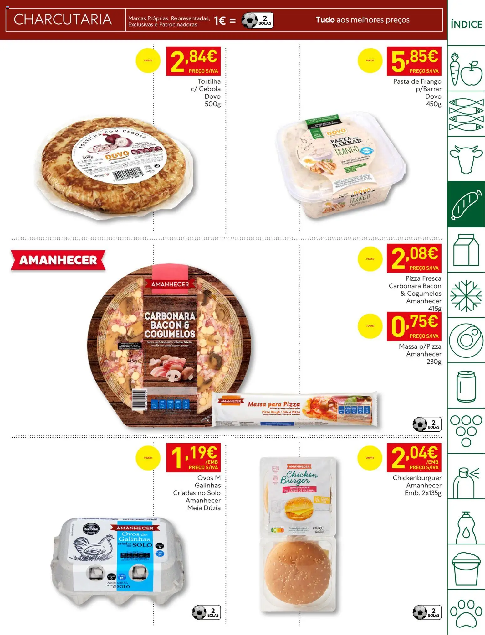 Recheio folheto │ válido de 14.04.2026 | Página: 9 | Produtos: Hambúrguer, Cebola, Pizza, Carne