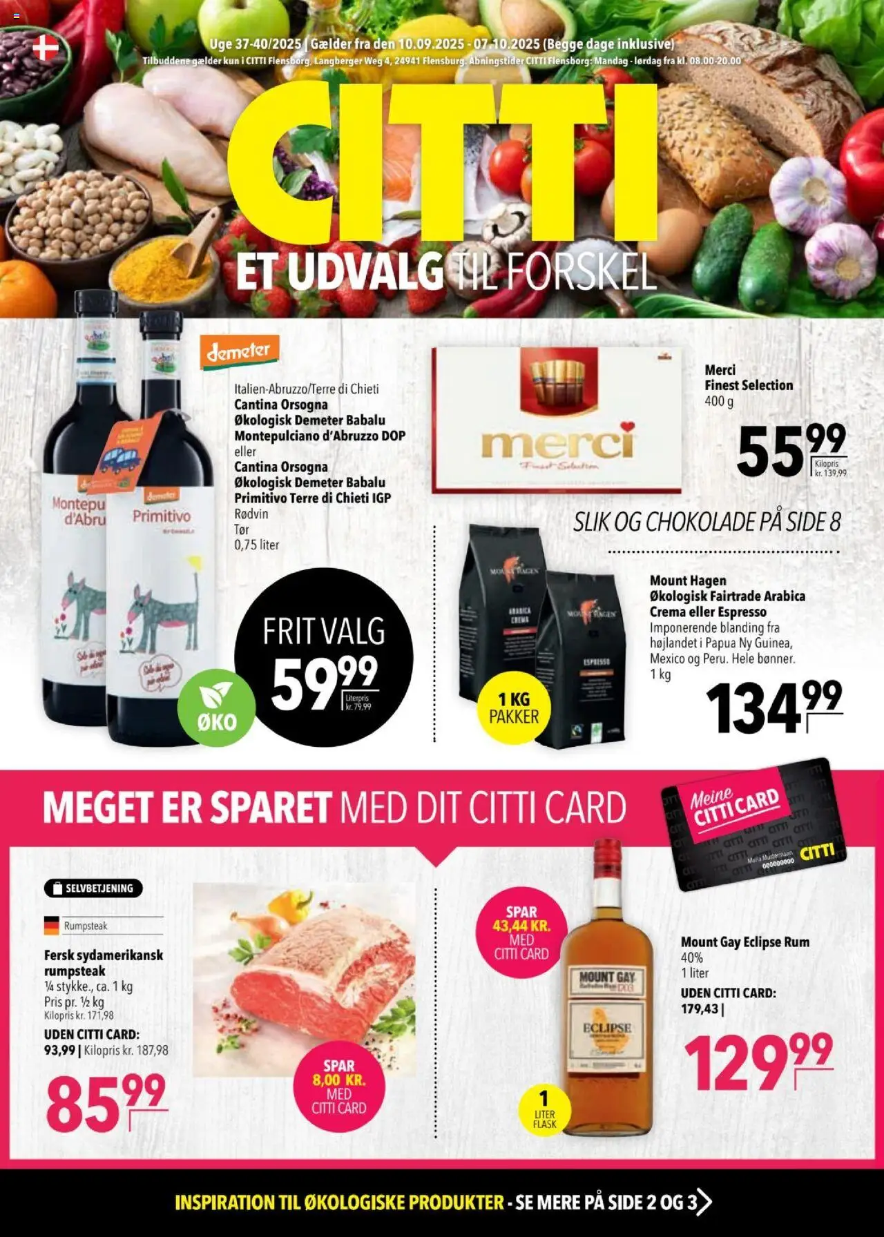 CITTI tilbudsavis – gyldig fra 09.09.2025 | Side: 1 | Produkter: Chokolade, Slik