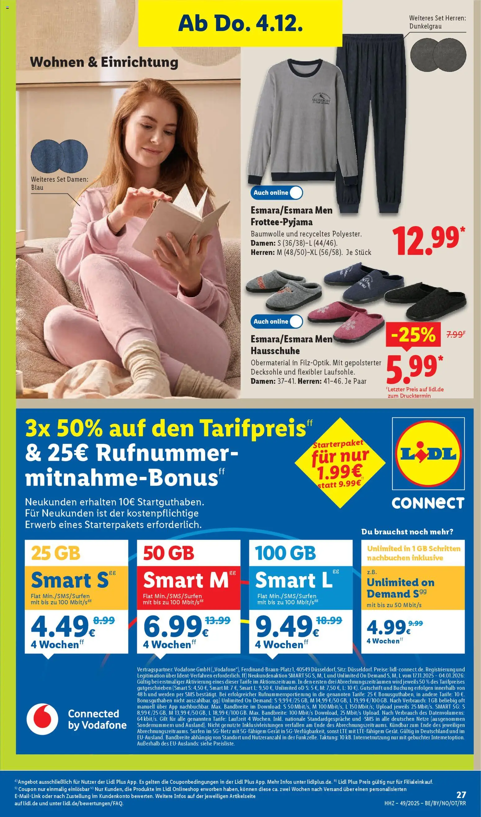 Lidl Prospekt Uffenheim – gültig ab 01.12.2025 | Seite: 45 | Produkte: Hausschuhe