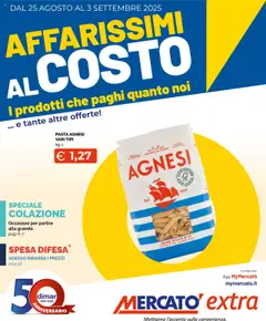 Anteprima del volantino Mercatò Extra catalogo valido a partire dal 25.08.2025