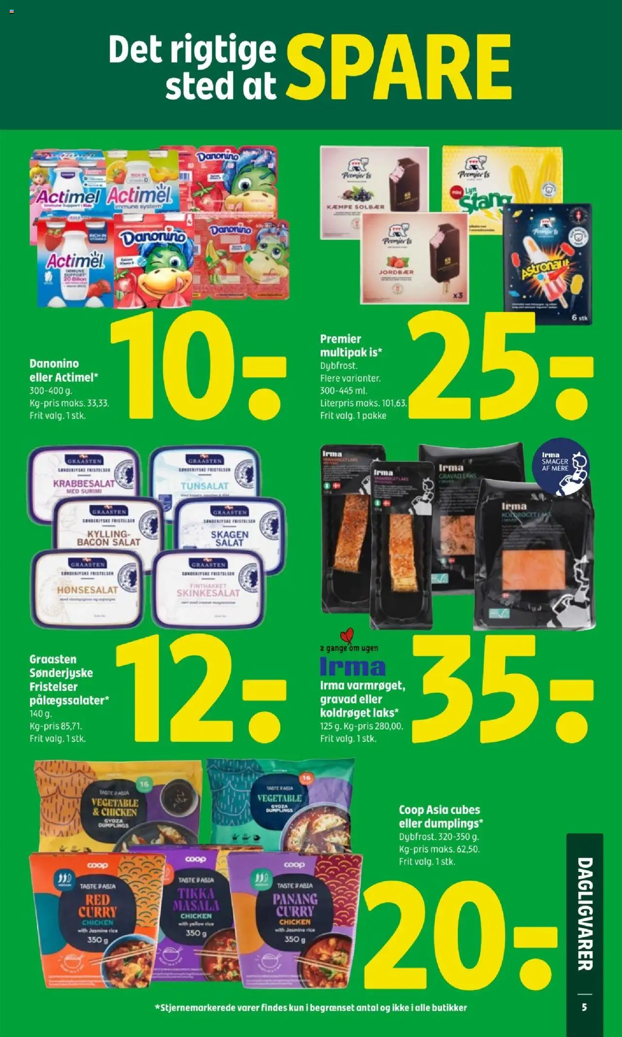 Coop 365 tilbudsavis – gyldig fra 23.10.2025 | Side: 5 | Produkter: Jordbær, Salat, Bacon, Solbær