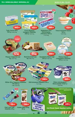 Reál Akciós újság - amely érvényes a következő dátumtól: 26.11.2025 | Oldal: 3 | Termékek: Margarin, Teavaj, Sajt, Trappista sajt