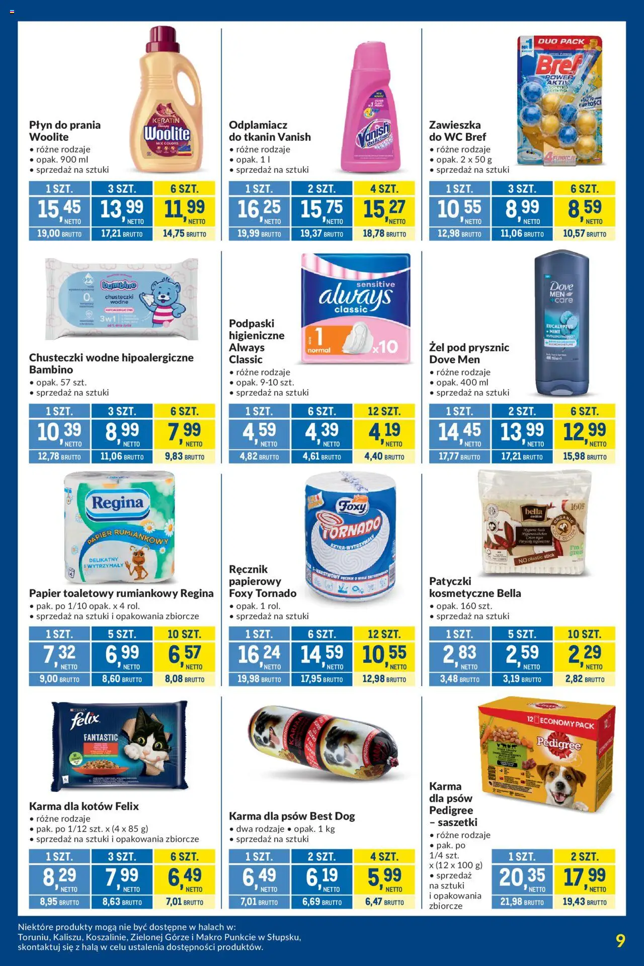 Makro Gazetka - Kupujesz więcej płacisz mniej od 10.06.2025 | Strona: 9 | Produkty: Vanish, Papier toaletowy, Podpaski, Pedigree