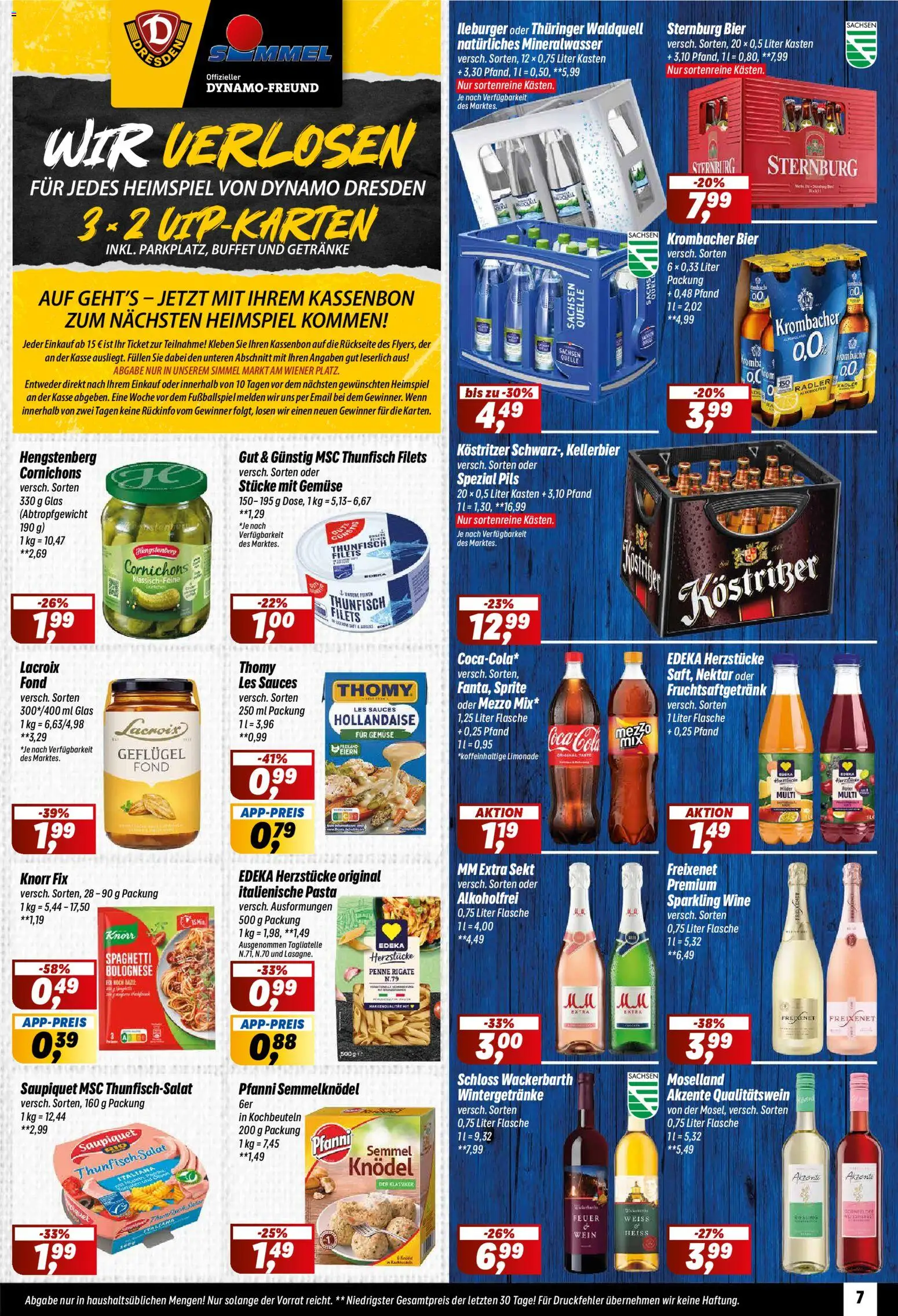 Simmel Prospekt 	 – gültig ab 24.11.2025 | Seite: 7 | Produkte: Knorr fix, Freixenet, Mineralwasser, Radler