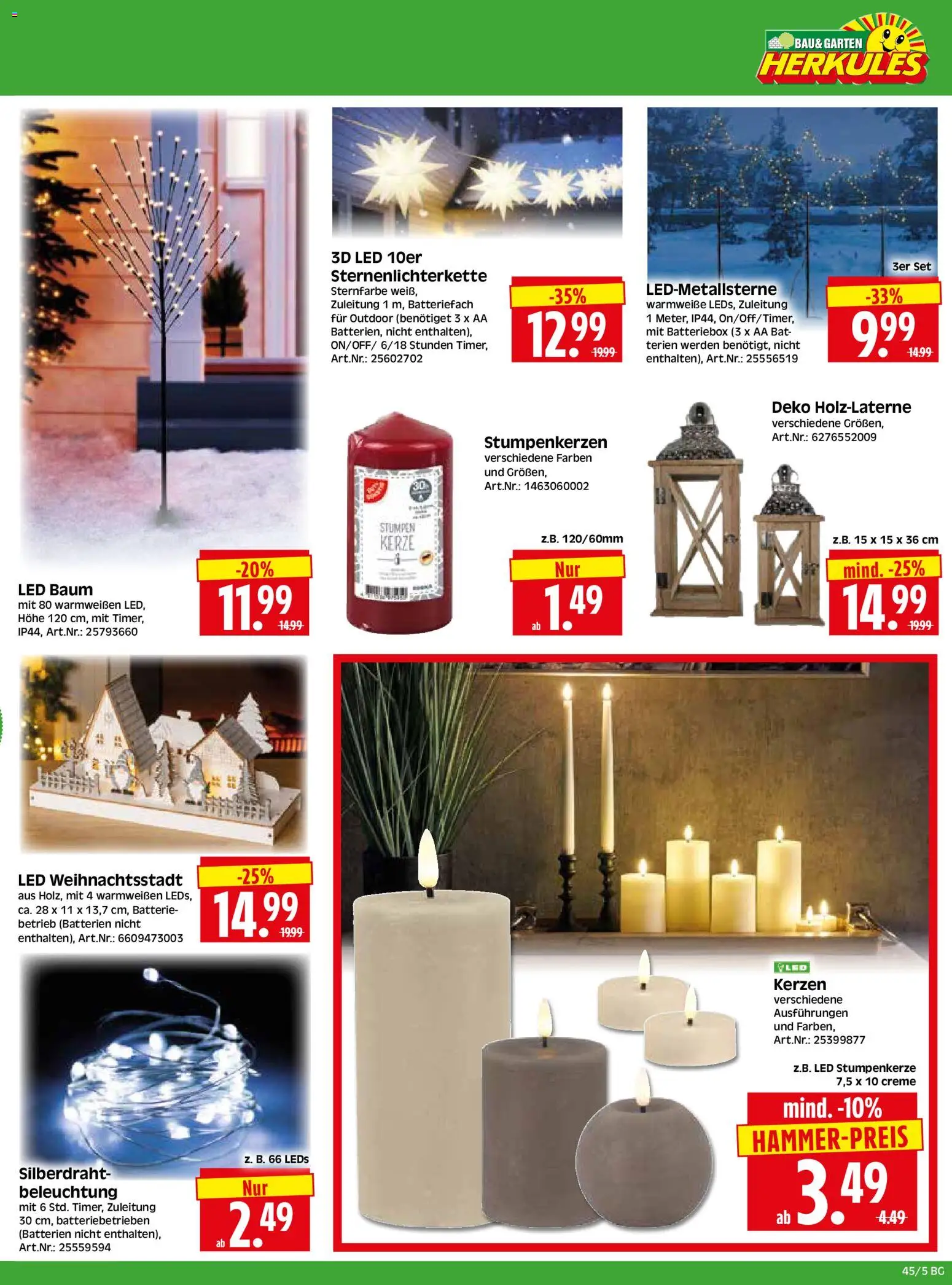 HERKULES Bau & Garten – gültig ab 03.11.2025 | Seite: 5 | Produkte: Batterien, Batterie, Creme