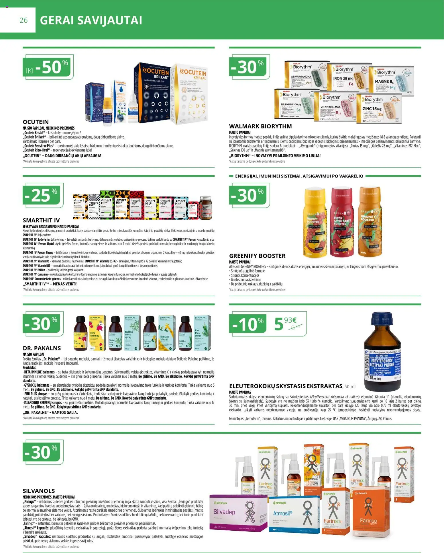 Norfa vaistinė akcijos nuo 01.02.2026 | Puslapis: 26 | Prekių: Balzamas