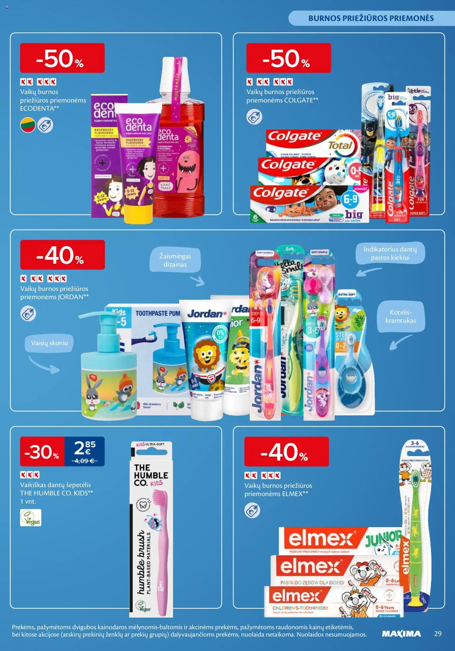MAXIMA akcijos nuo 07.01.2026 | Puslapis: 29 | Prekių: Šepetėlis, Dantų šepetėlis