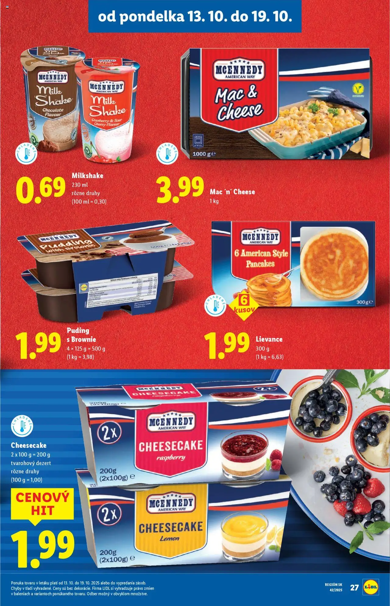 Nové Lidl akcie – leták je platný od 16.10.2025 | Strana: 75 | Produkty: Puding
