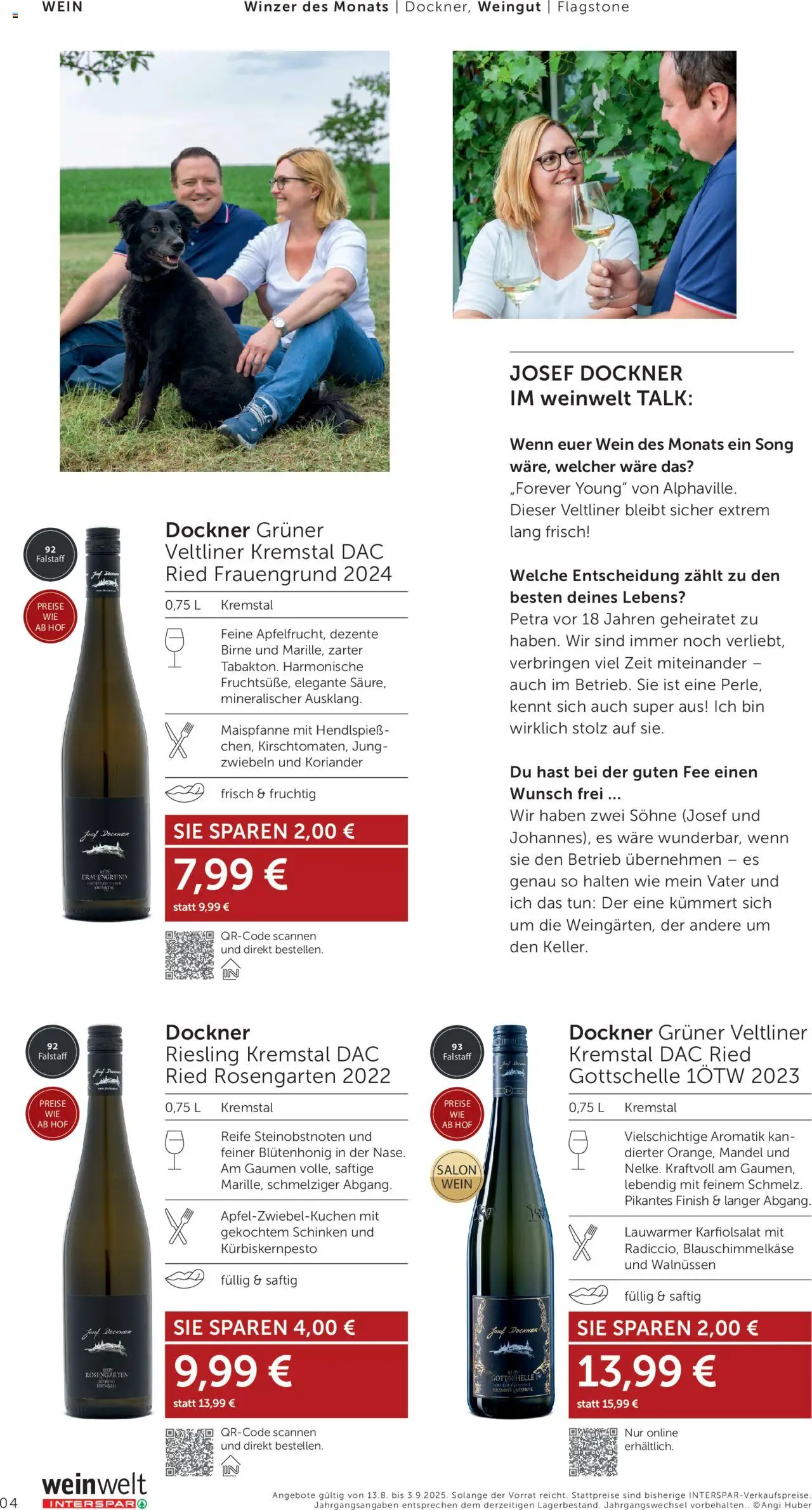 Interspar Wein Welt gültig ab 13.08.2025 | Seite: 4 | Produkte: Zwiebeln, Birne, Schinken, Wein