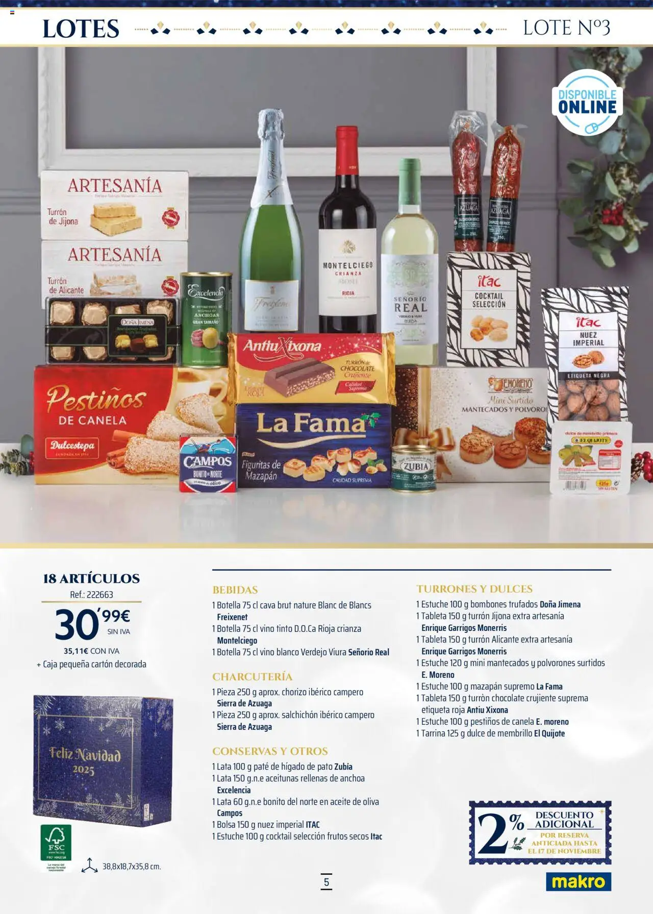 Makro - Lotes y cestas Norte 2 │ válido desde el 04.10.2025 | Página: 5 | Productos: Aceite, Chocolate, Vino, Paté