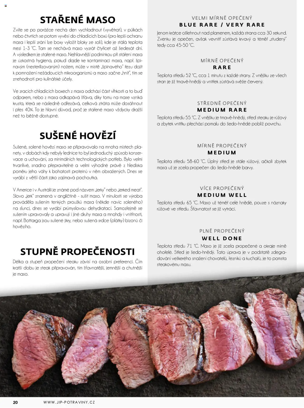 Jip katalalog - Maso 2025 od 01.01.2025 | Strana: 20 | Produkty: Hovězí, Lednice, Steak, Maso