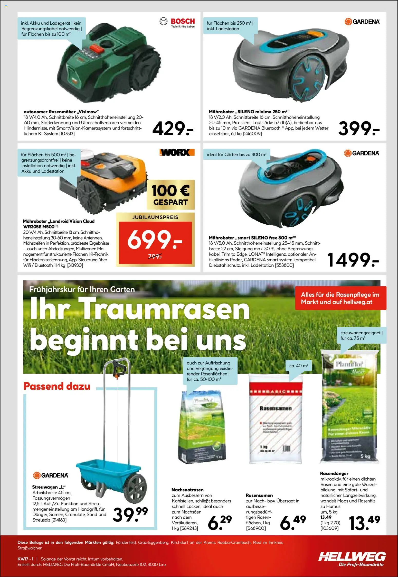HELLWEG Flugblatt gültig ab 23.04.2026 | Seite: 11 | Produkte: Rasenmäher