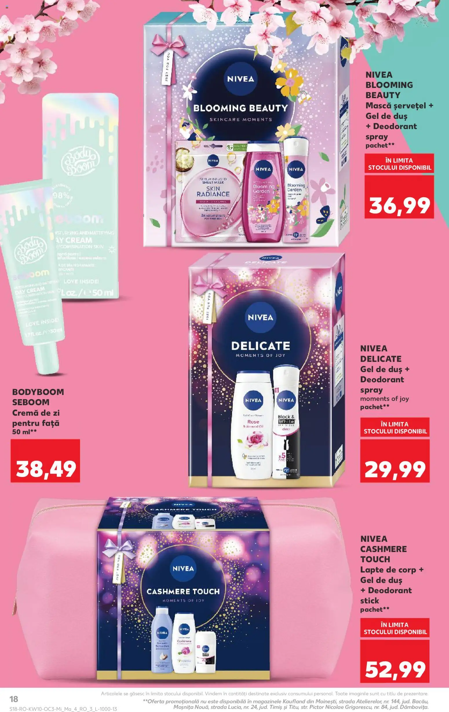 Noul catalog Kaufland – valabil de la 04.03.2026 | Pagină: 18 | Produse: Cremă de zi, Duș, Lapte de corp, Gel de duș