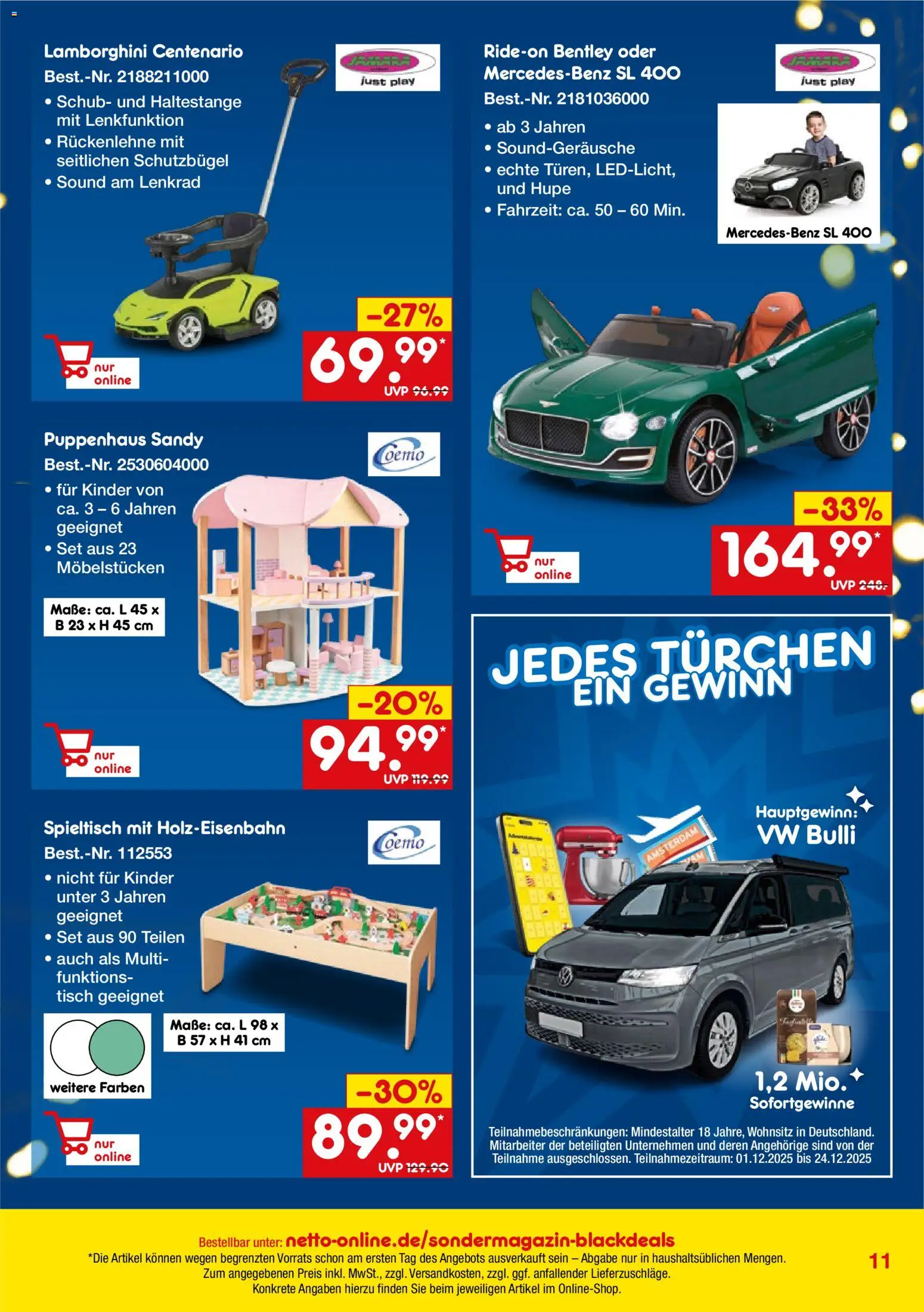 Netto Marken-Discount - Black Friday – gültig ab 20.11.2025 | Seite: 11 | Produkte: Tisch