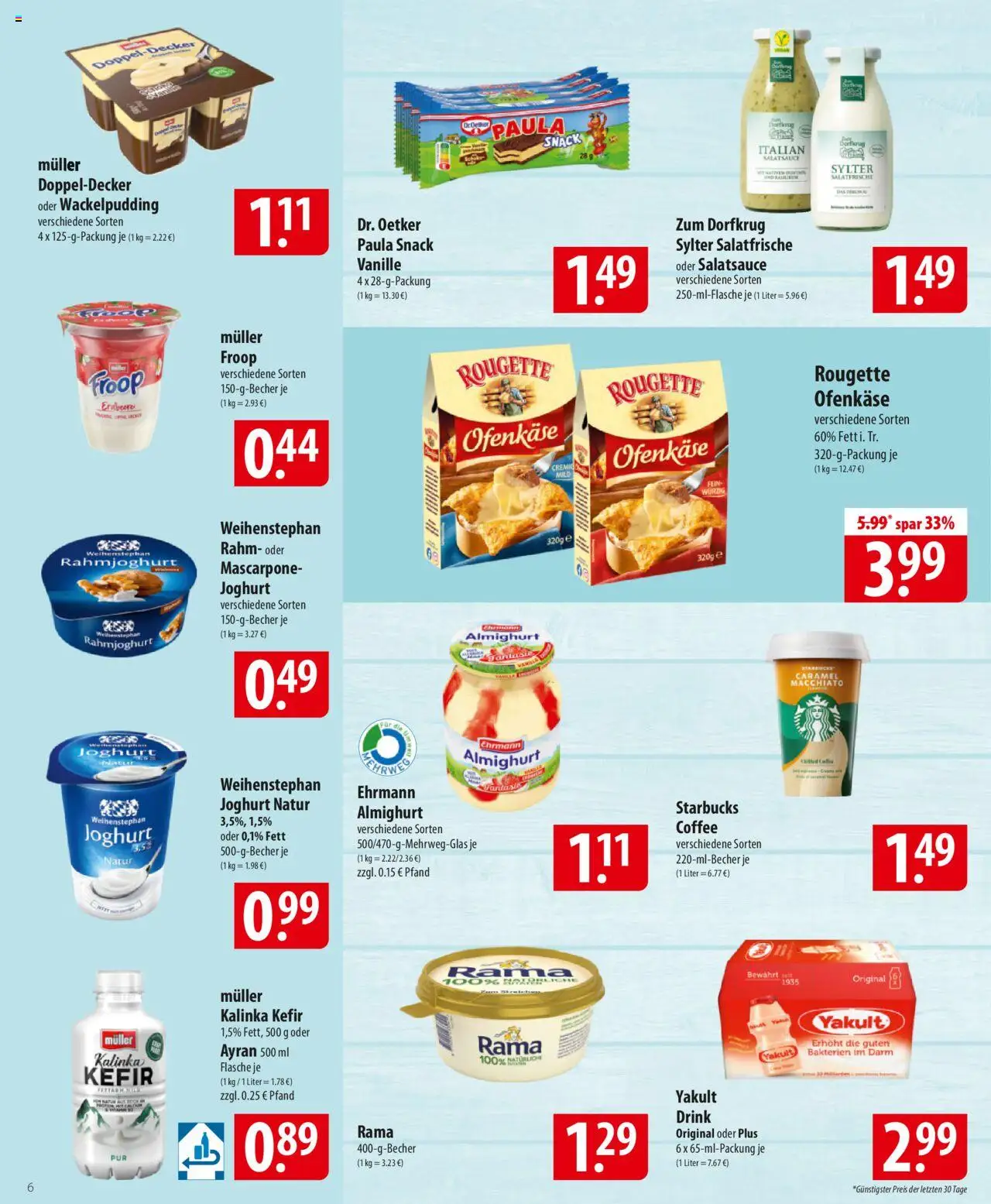 Famila Prospekt 	 – gültig ab 06.10.2025 | Seite: 6 | Produkte: Kefir, Ehrmann almighurt, Mascarpone, Joghurt