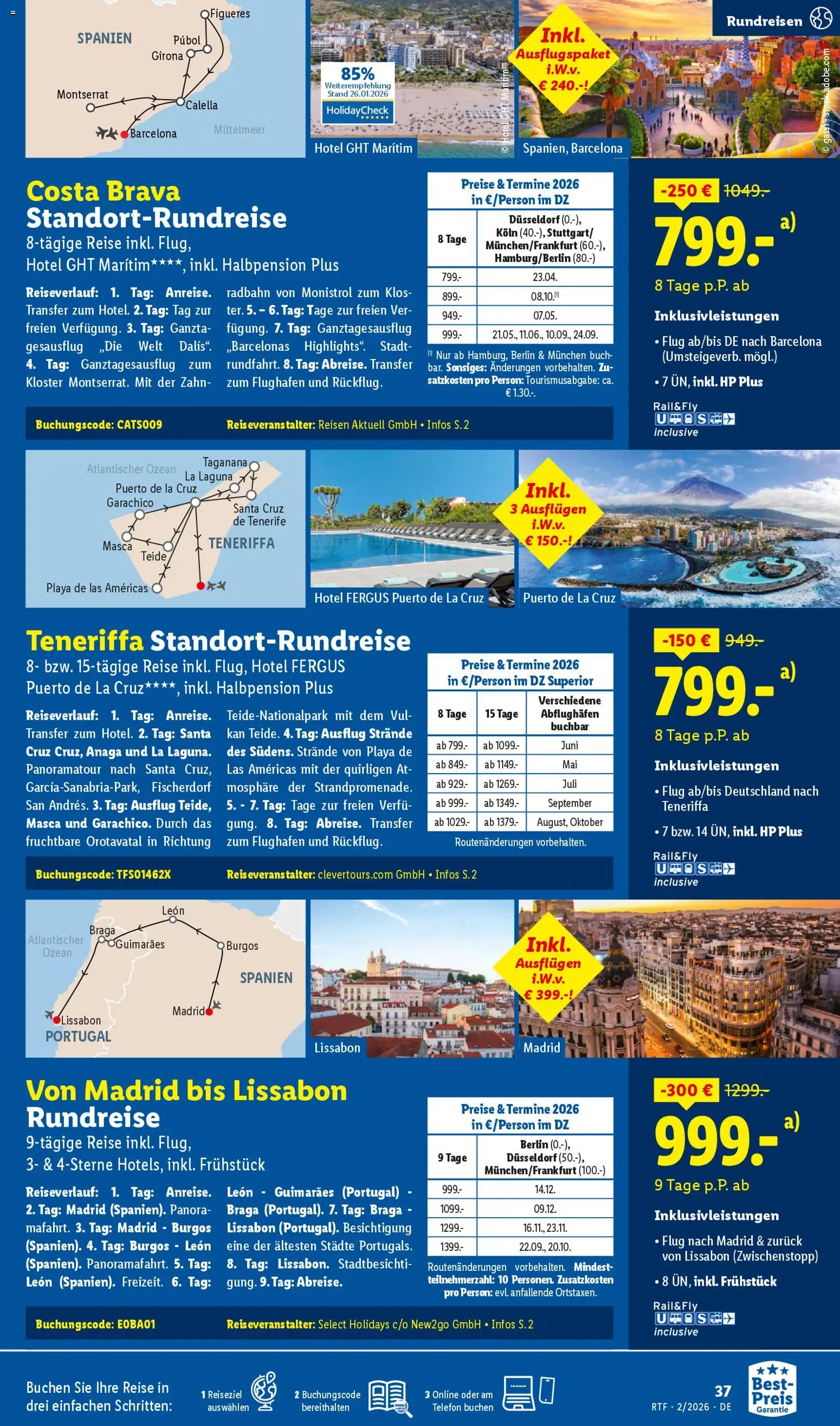 Lidl Reisen Prospekt 	 – gültig ab 14.02.2026 | Seite: 37 | Produkte: HP, Telefon