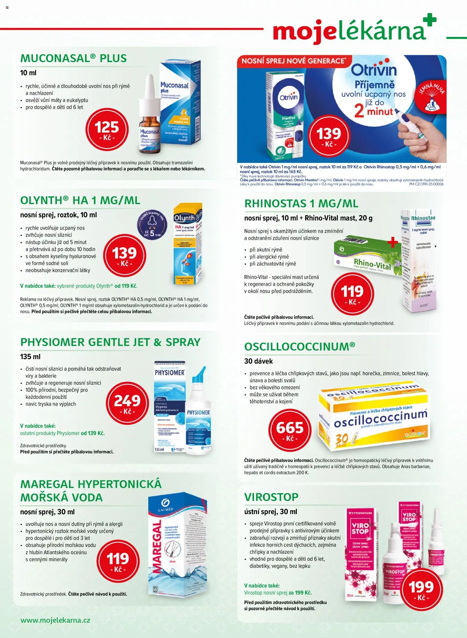 Moje lékárna leták od 10.01.2026 | Strana: 4 | Produkty: Voda, Granule, Minerály, Oscillococcinum