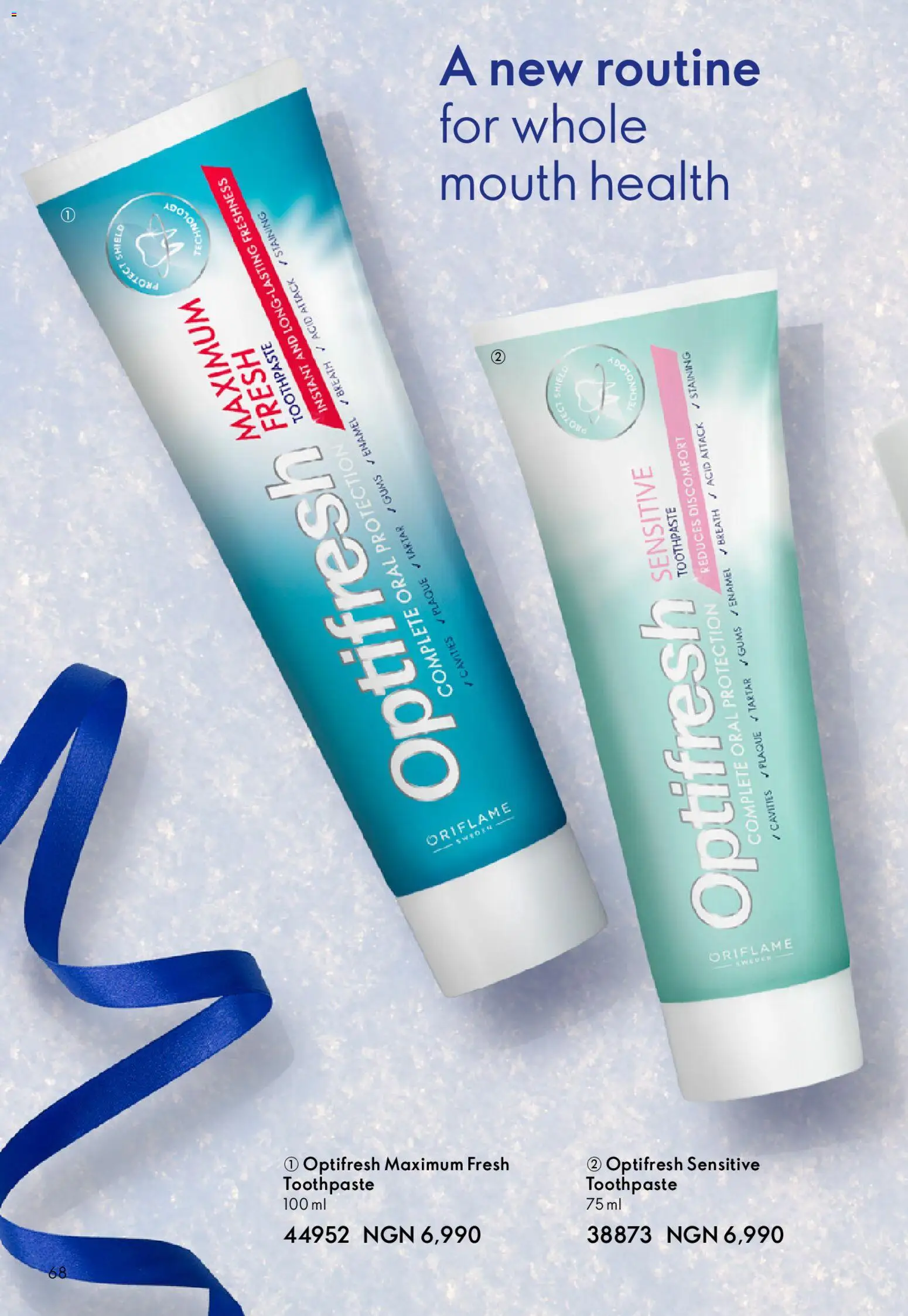 Oriflame - Catalogue 12/2025 valid from 01.12.2025 | Page: 68 | Products: Toothpaste