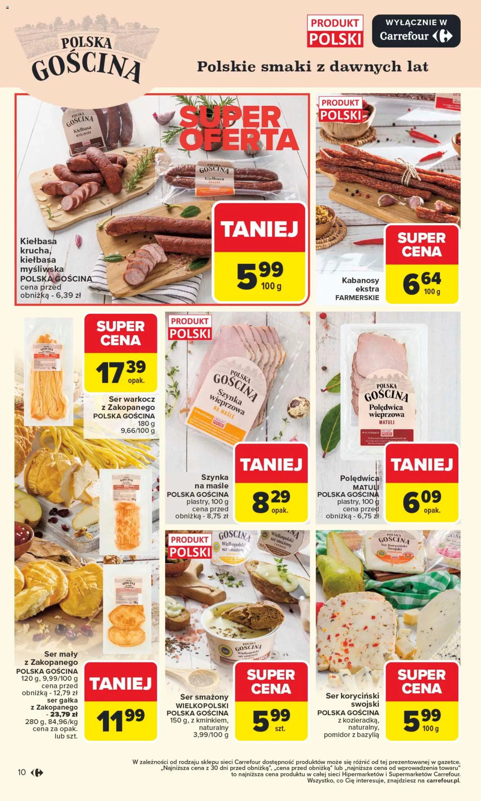 Carrefour Gazetka od 10.11.2025 | Strona: 12 | Produkty: Szynka, Bazylia, Ser, Ser koryciński