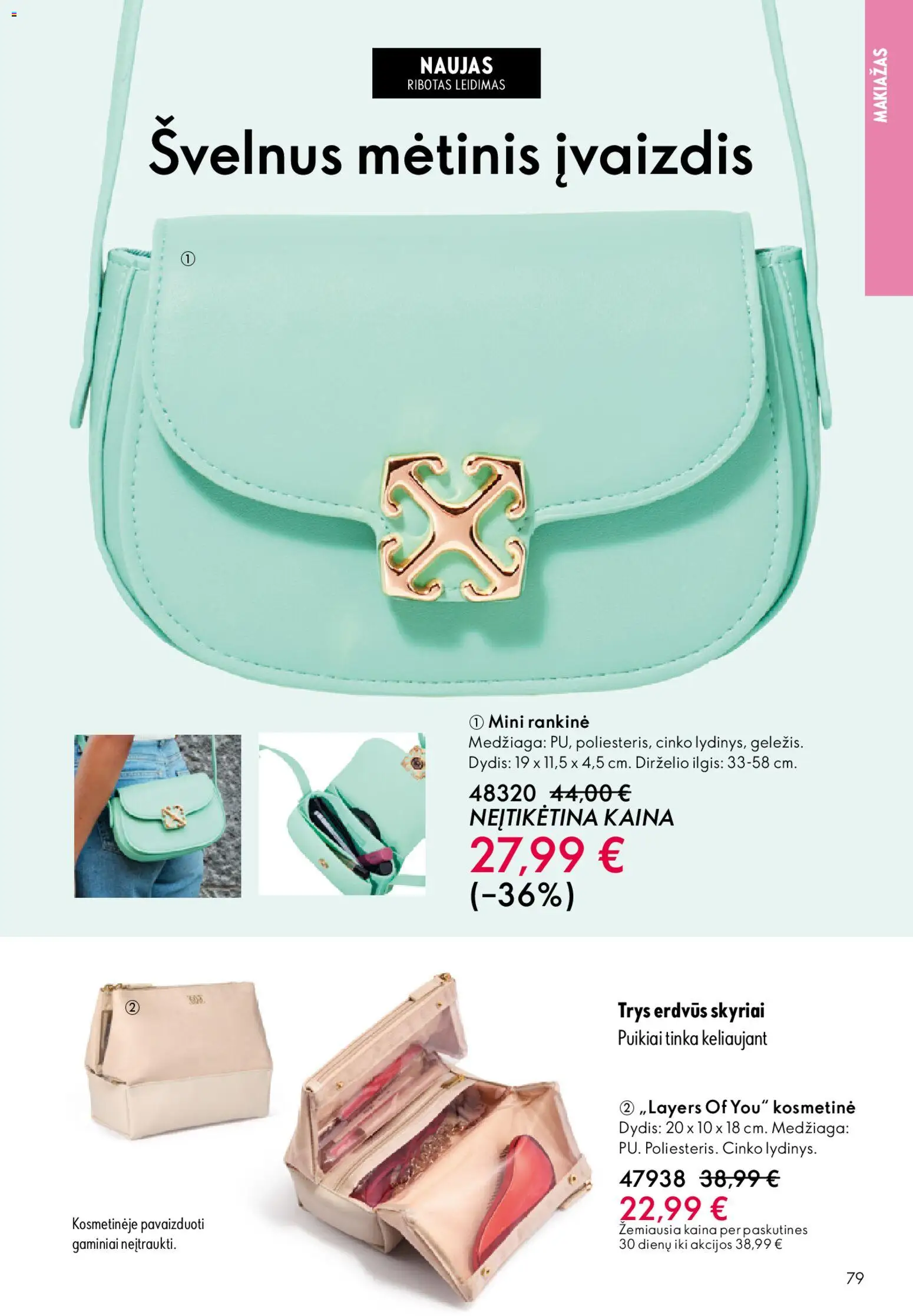 Oriflame akcijos nuo 11.03.2026 | Puslapis: 79 | Prekių: Makiažas, Rankinė